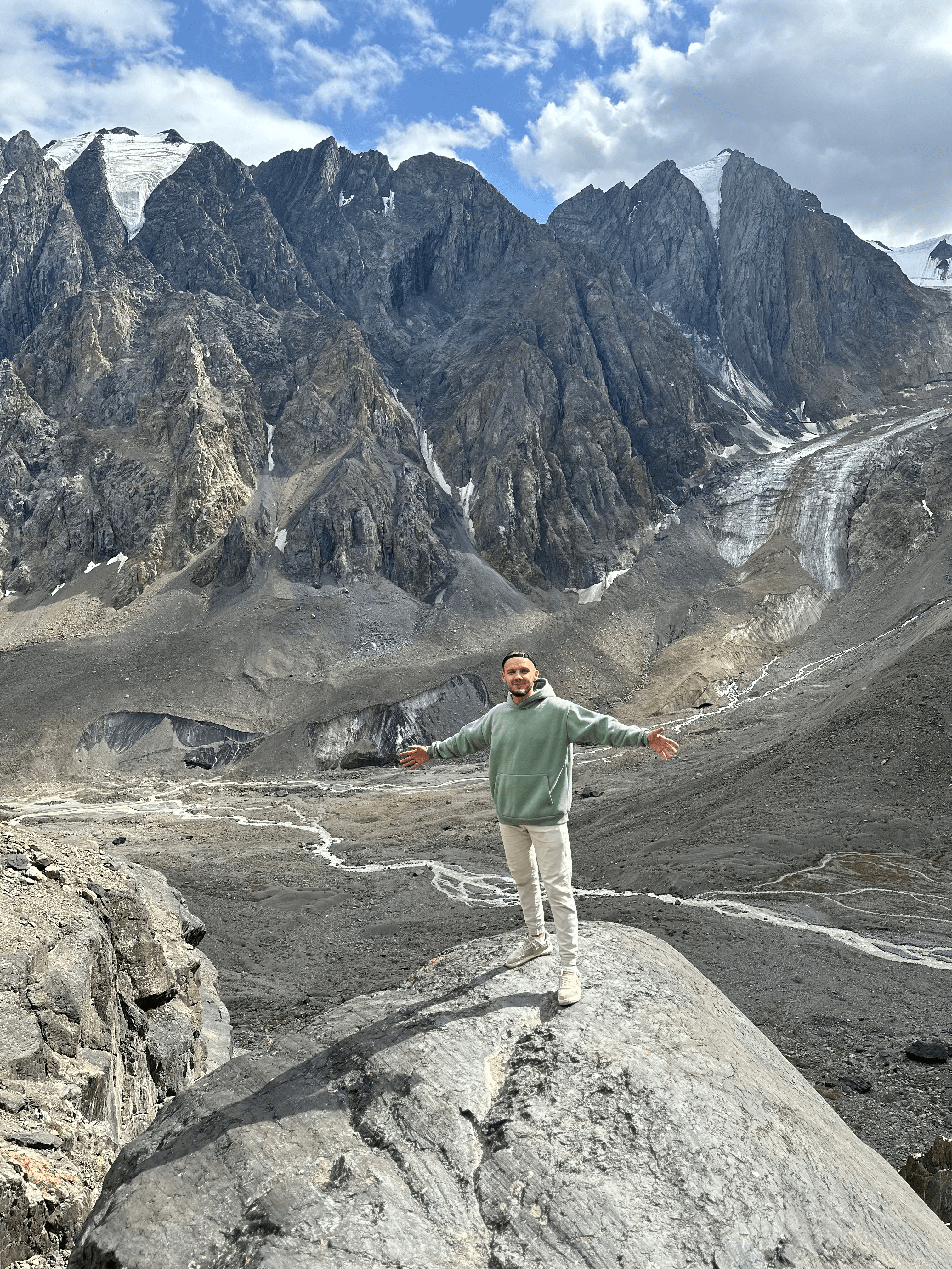 Ледник Актру + Голубое озеро на высоте 2840 метров