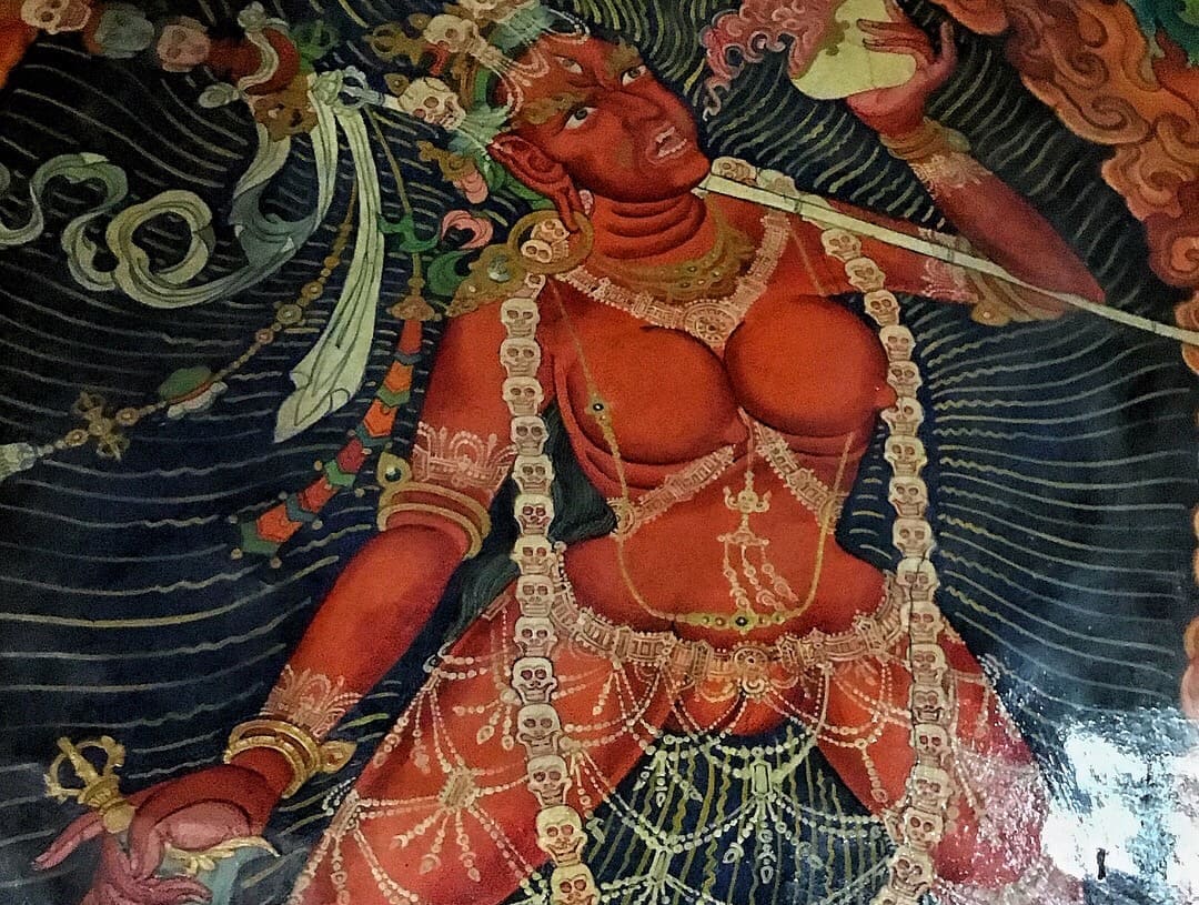 Верхний Мустанг на джипах + Тиджи, древний буддийский фестиваль изгнания злого демона (34/89)