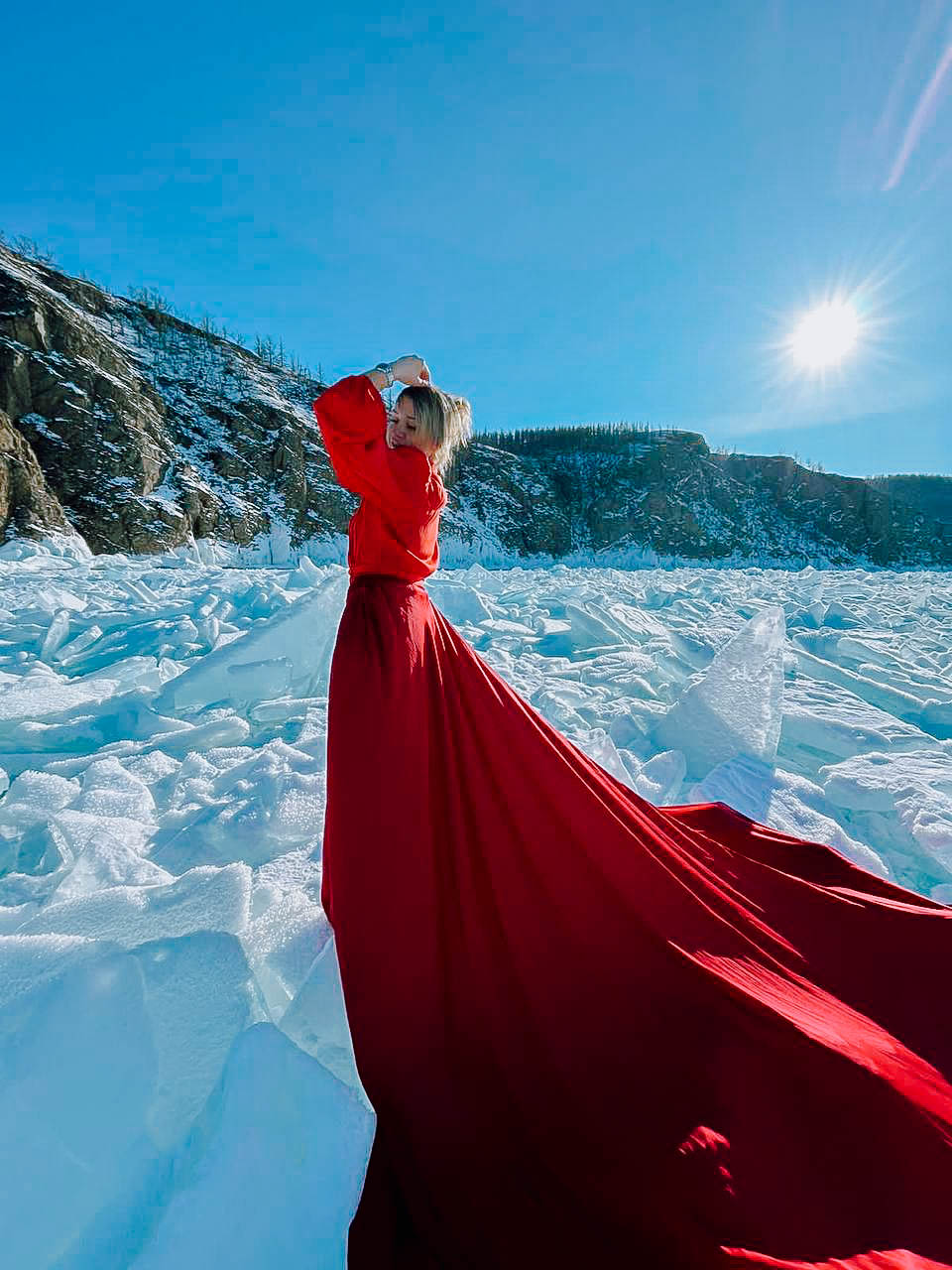 Льды Байкала и величие Саян (7/21)