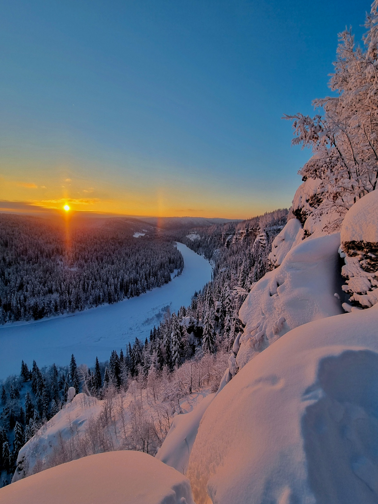 Снегоходный тур к Усьвинским столбам и Каменному городу (8/14)