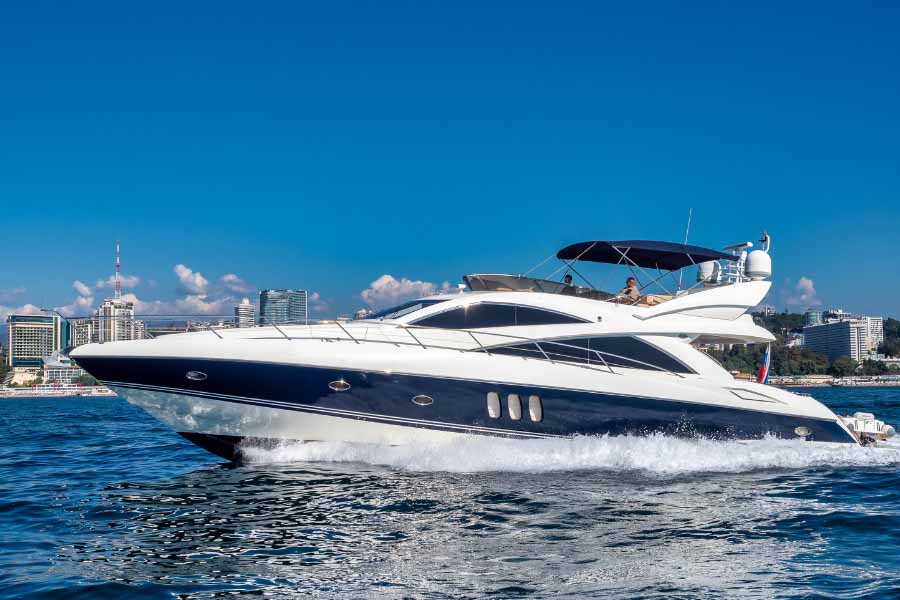 Морская Vip прогулка с арендой роскошной, моторной, двухпалубной Vip яхты (34/48)