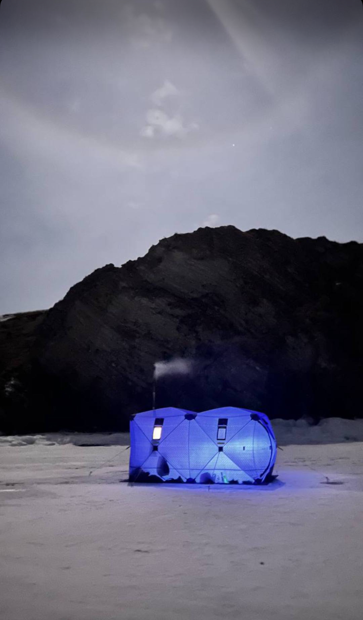 Юг о. Ольхона, Остров Огой, метановые пузыри