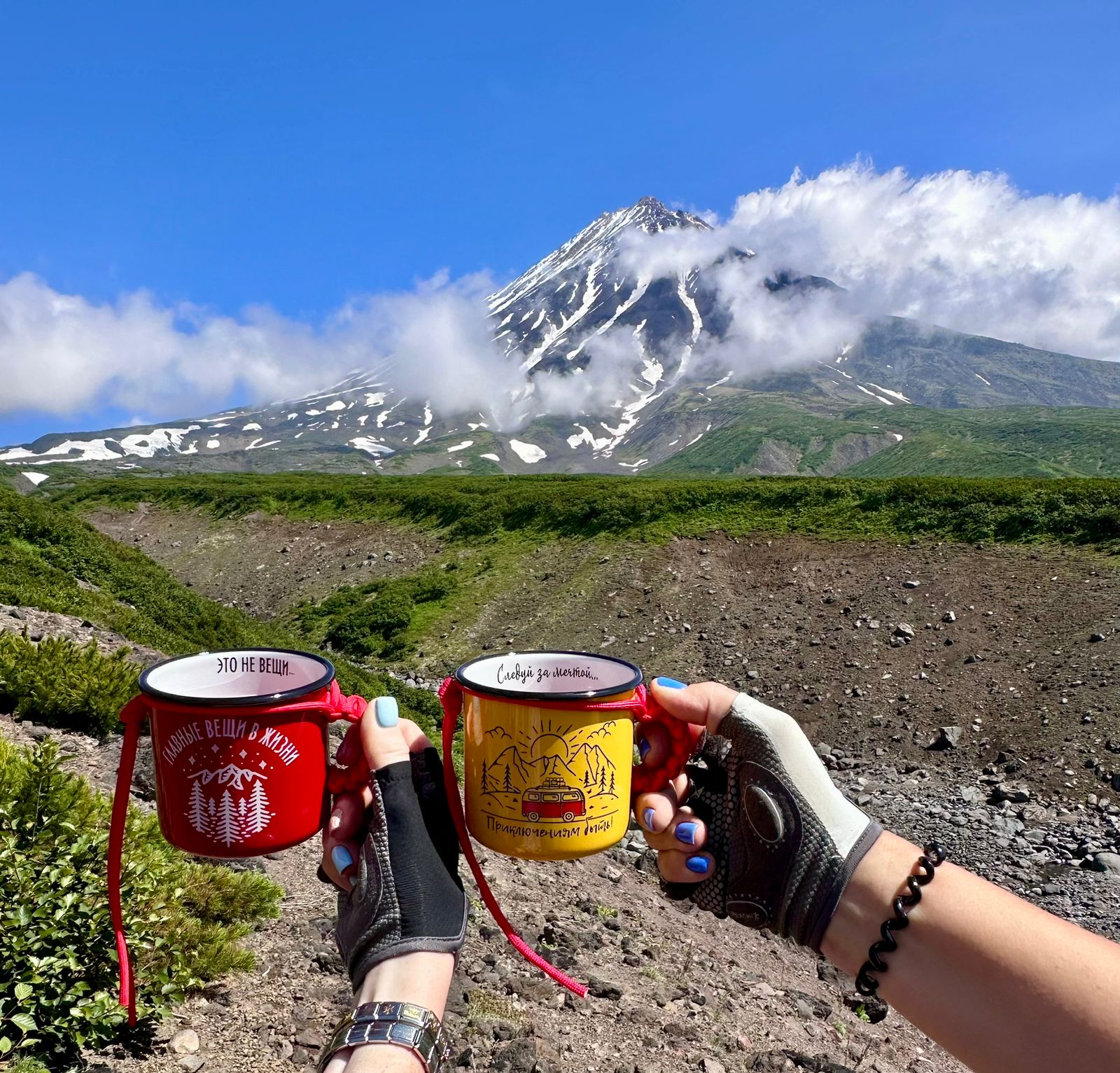 Конный тур к реке Дремучая: Следы последнего извержения Корякского вулкана (14/17)