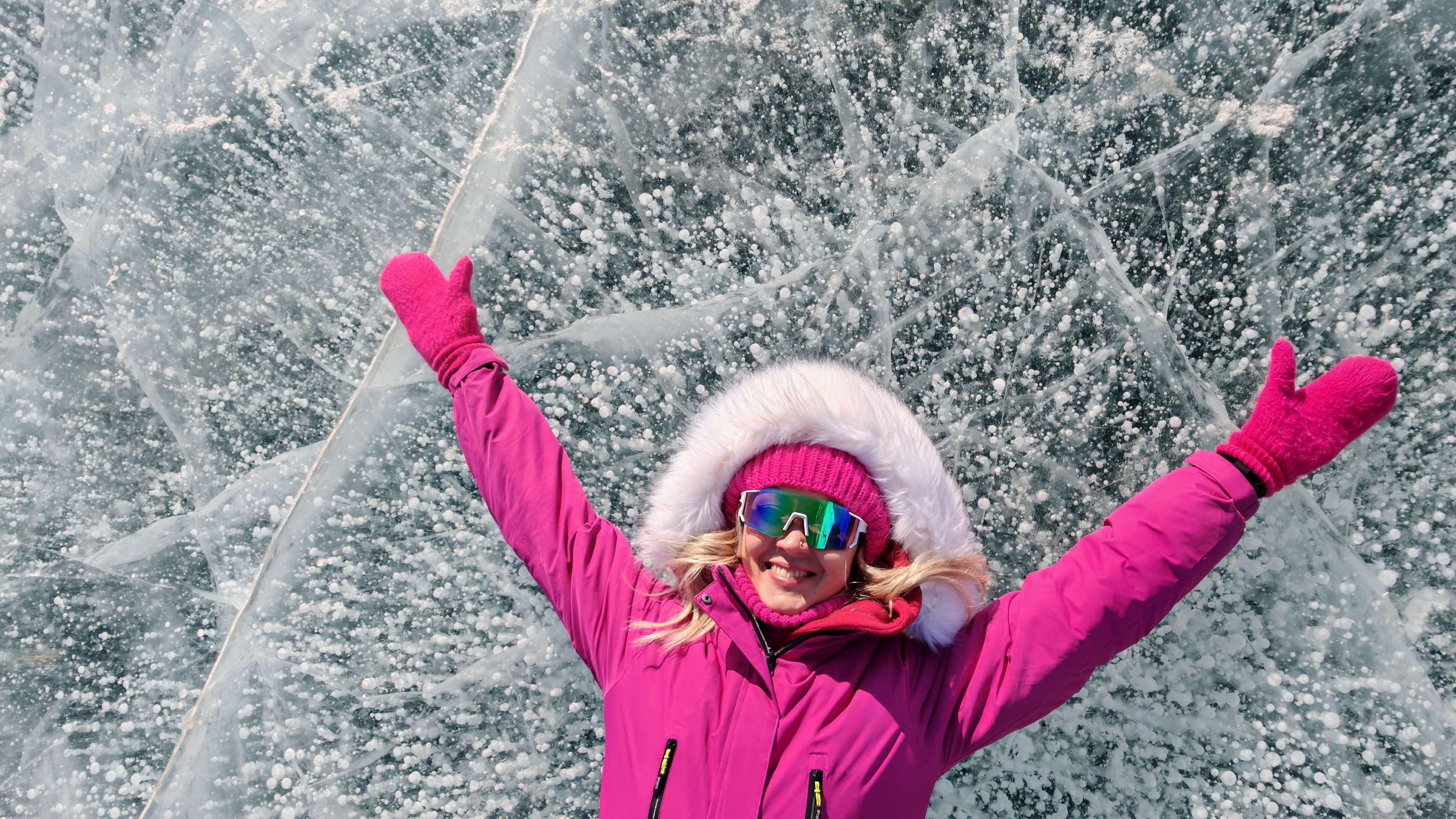 Пузырьковый лед, идеально чистый лед, пещеры