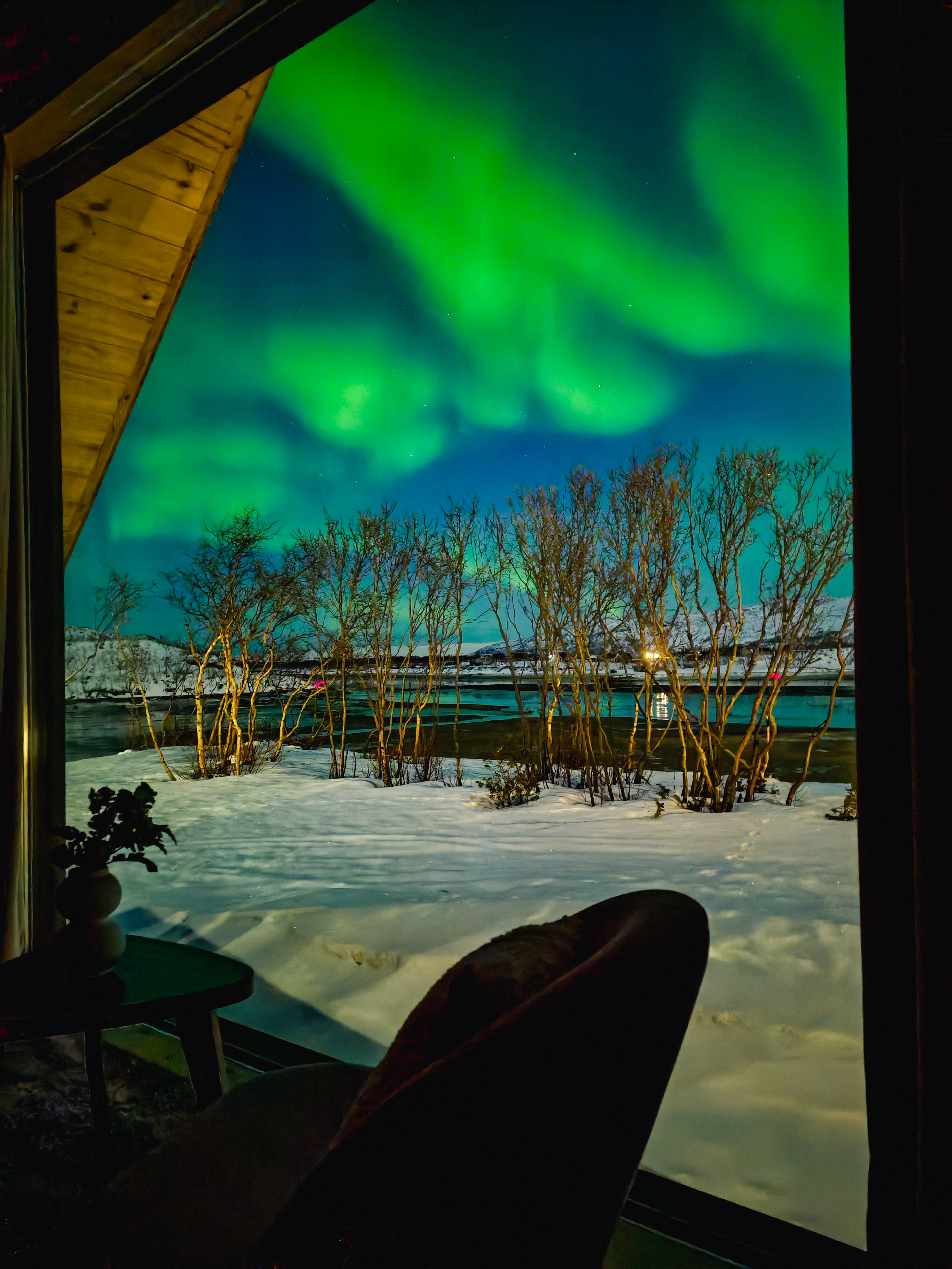 Северное сияние в Арктике