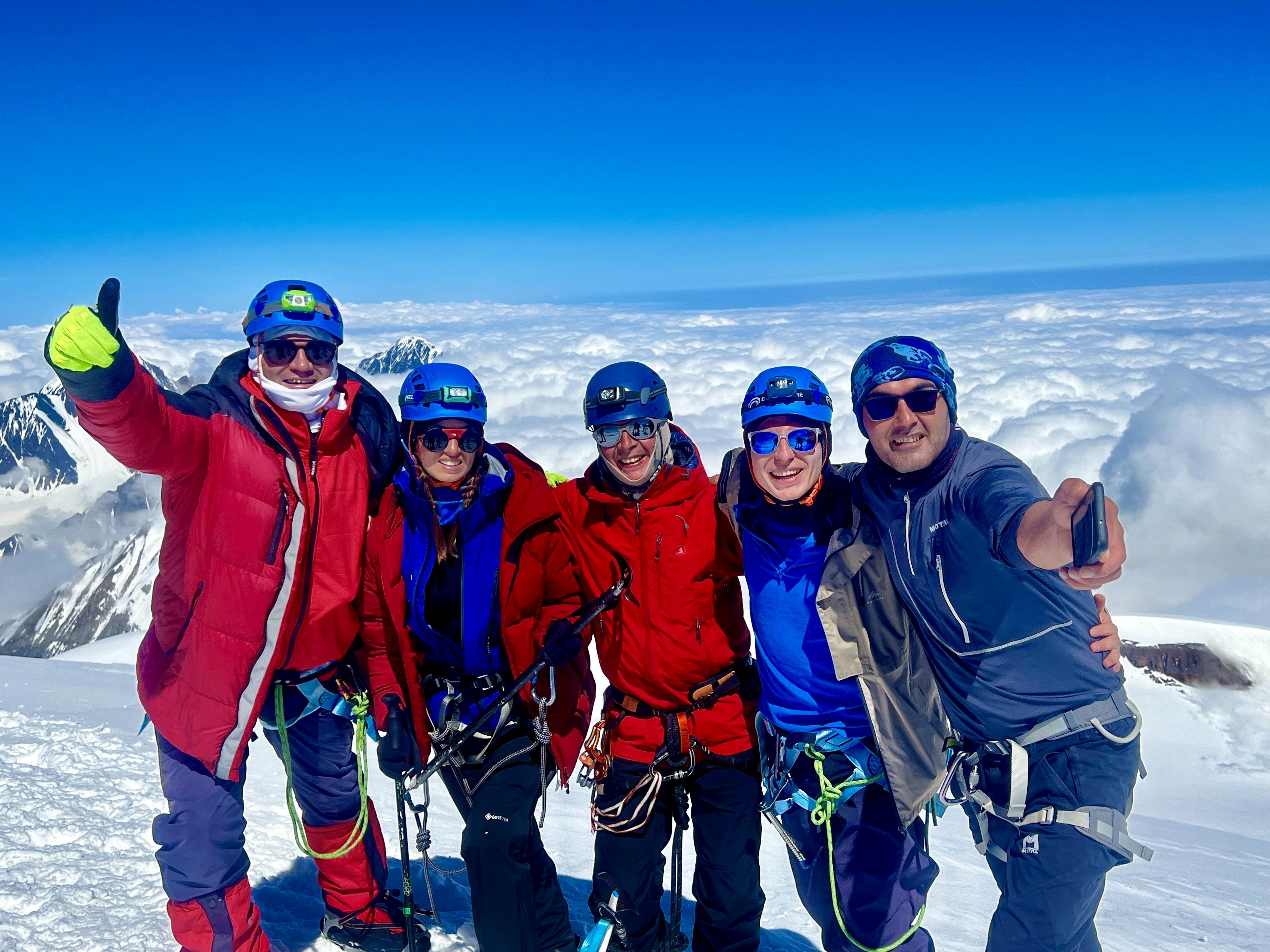 Восхождение на Казбек с юга