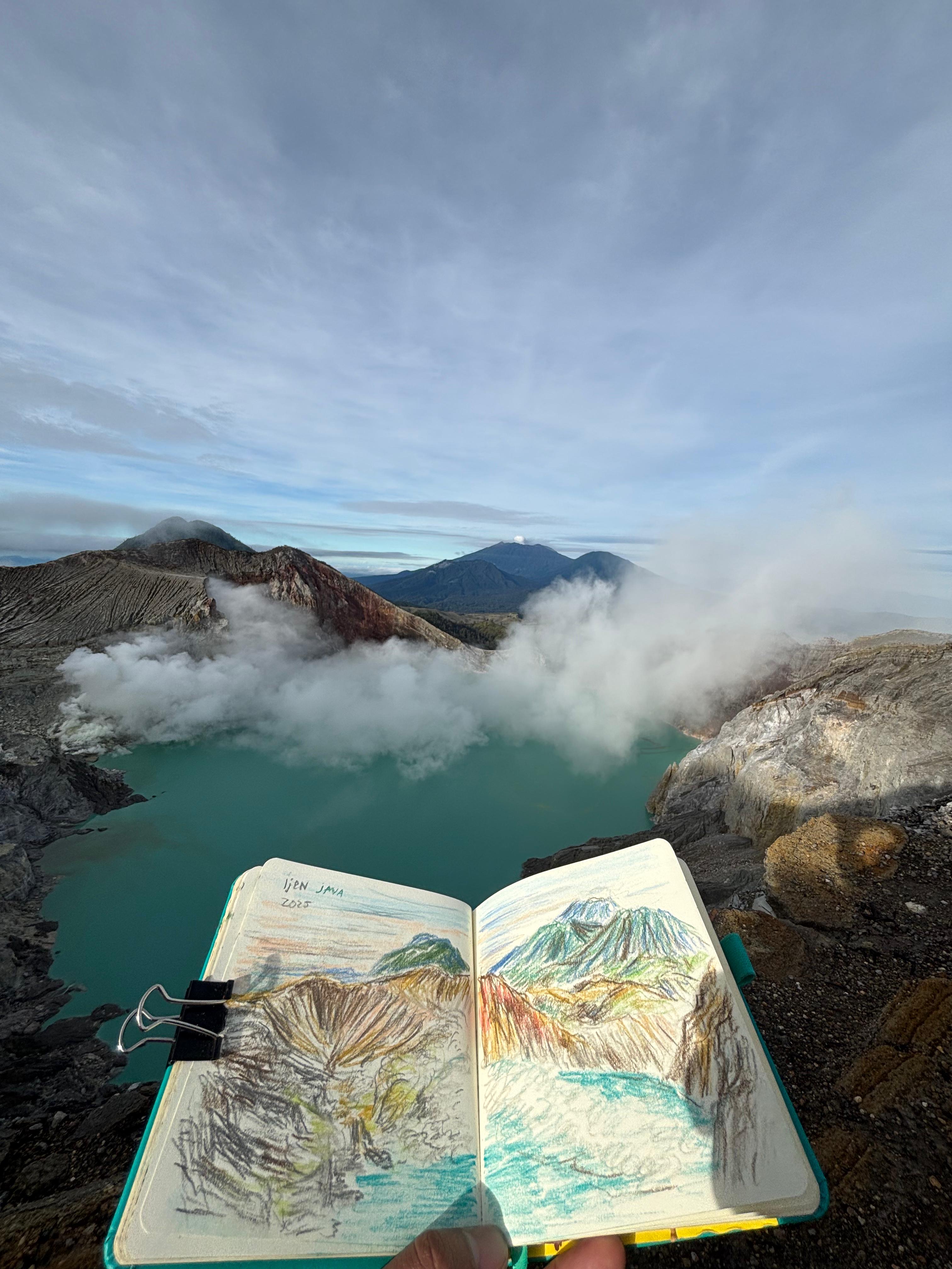 Синий огонь и восхождение на вулкан Иджен (13/22)