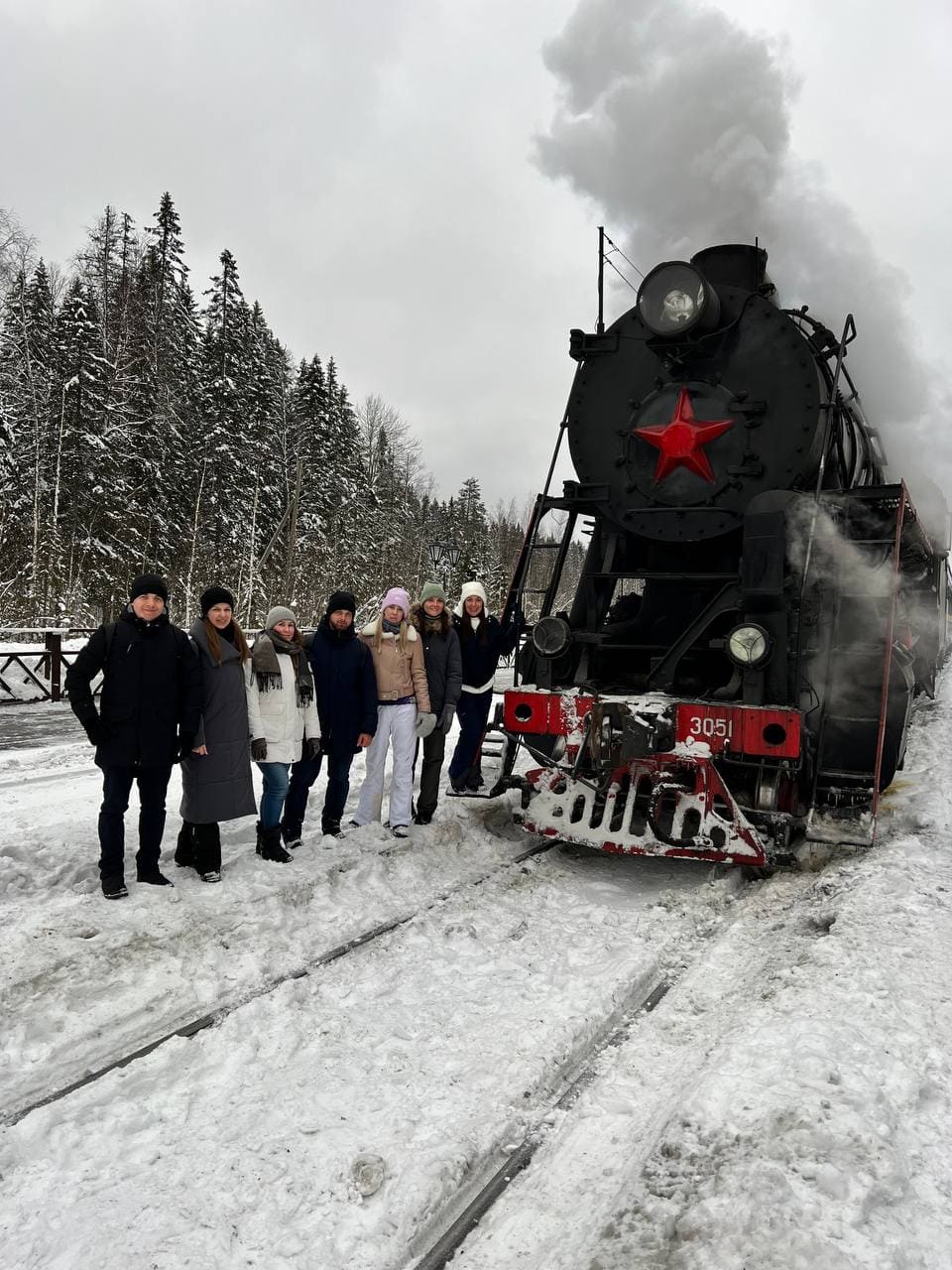 Зимняя Карелия для двоих: ретропоезд, Рускеала, Ладога, отель у озера. Тур для пар. (11/28)