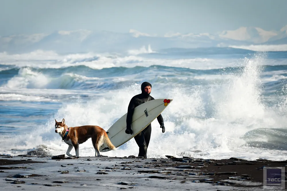 Серфинг на Тихом океане + баня на берегу