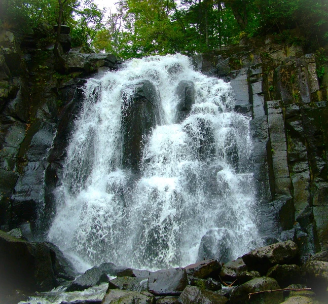 Водопады Шкотовского плато - Тигровый и Неожиданный.