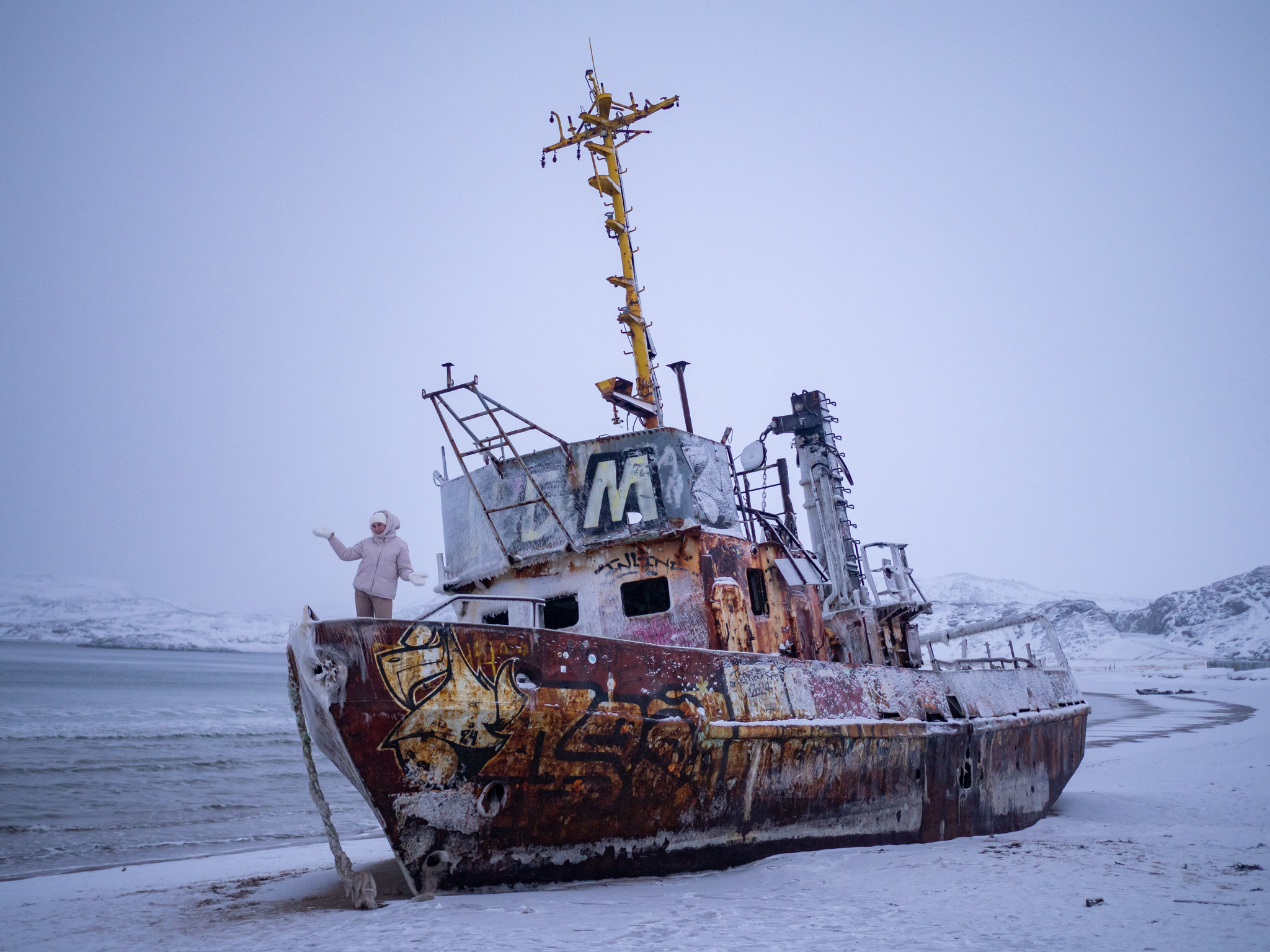 Териберка, Баренцево море и снегоходы вместе с фотографом (64/114)