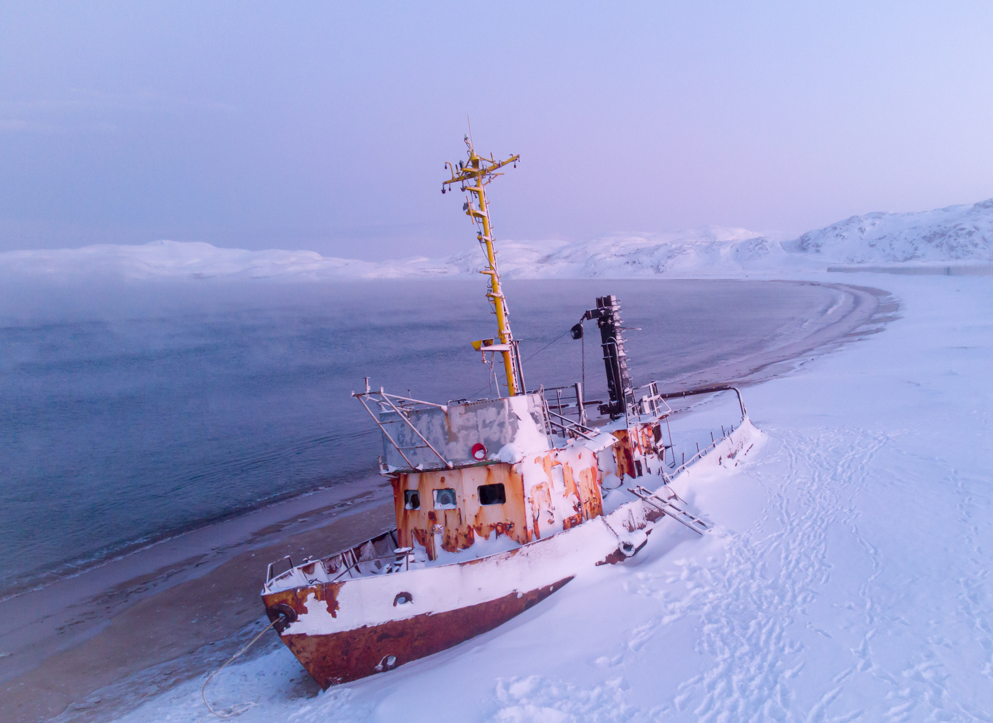 Териберка, Баренцево море и снегоходы вместе с фотографом (19/114)