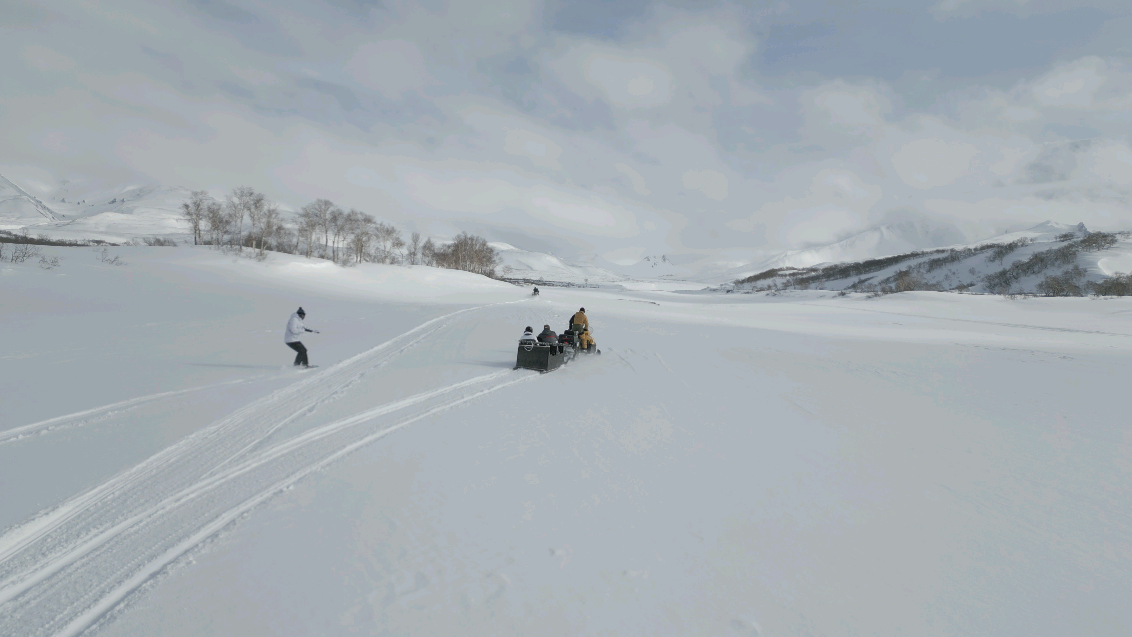Фрирайд С Домашних Вулканов  Заброски На Снегоходах (6/12)