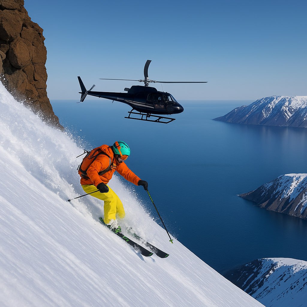 Курорт Морозная или Heli-ski