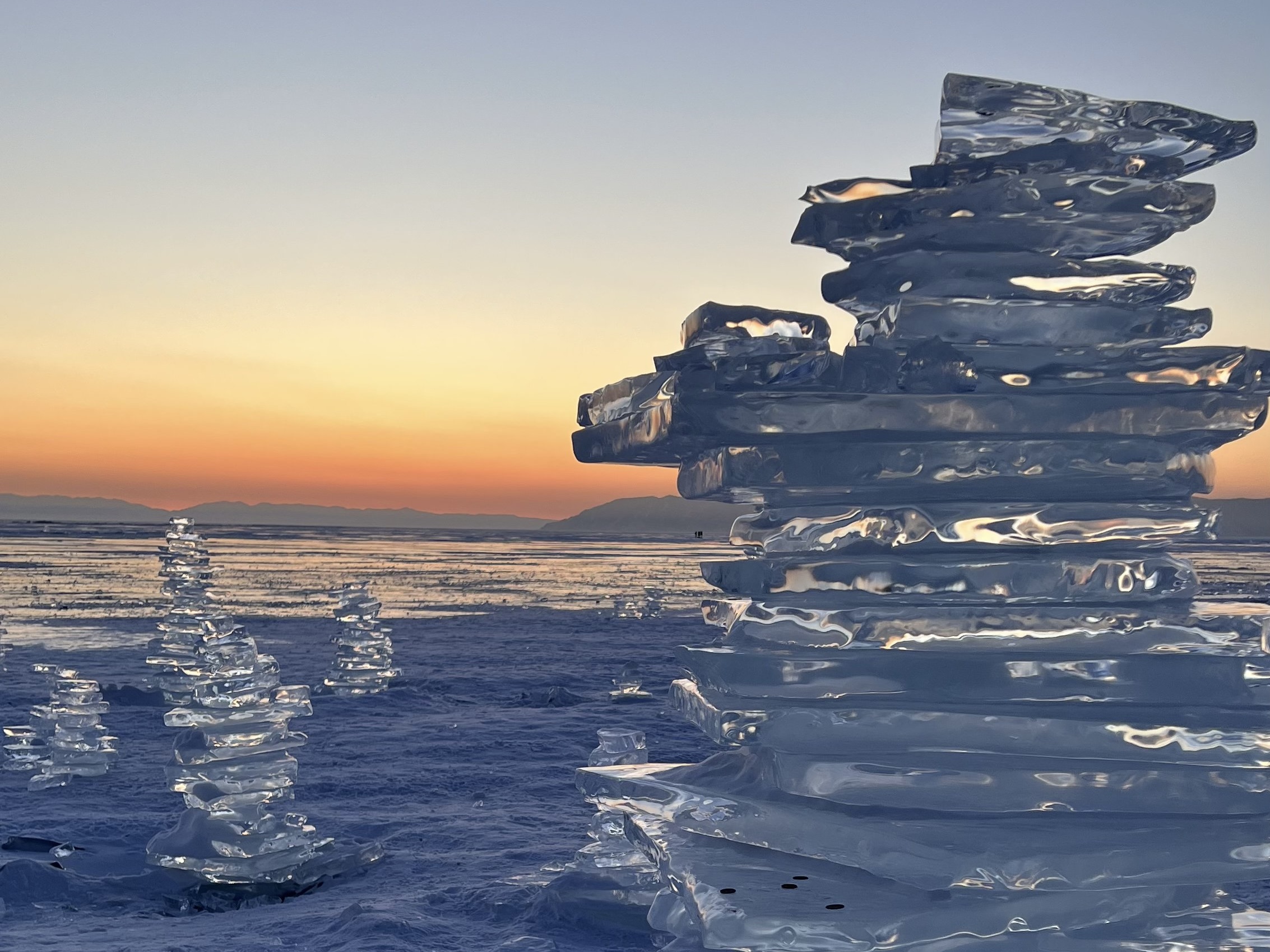 Катание на коньках на рассвете