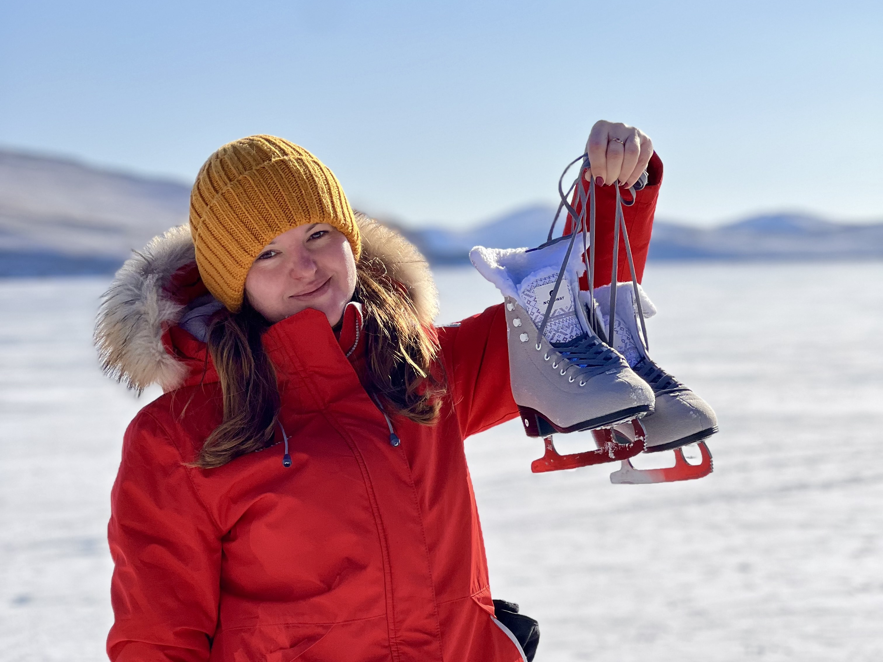 Катание на коньках на рассвете