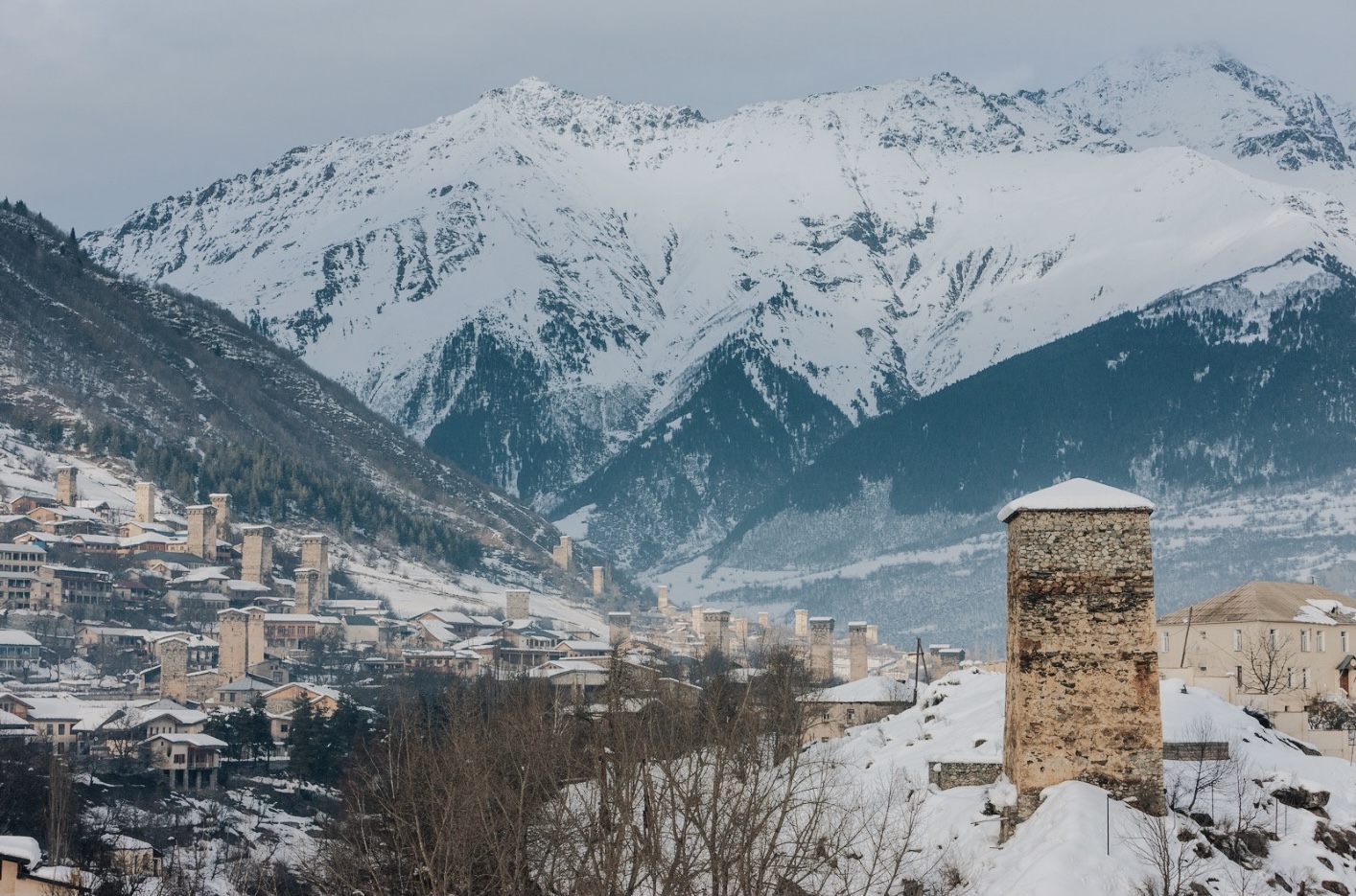 Сванетия -  снег по колено и башни до неба. Горнолыжный тур (2/40)