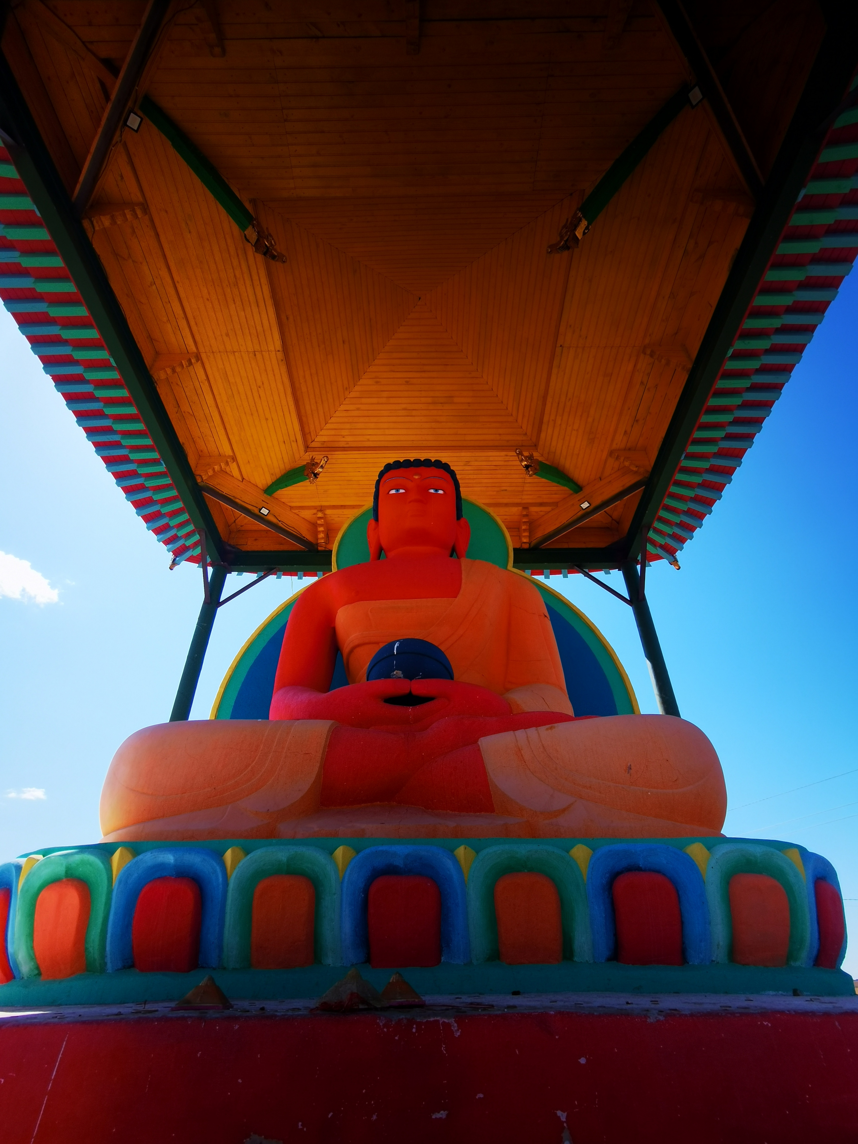 Путь к большому Будде и кора у самой большой ступы в России (21/29)