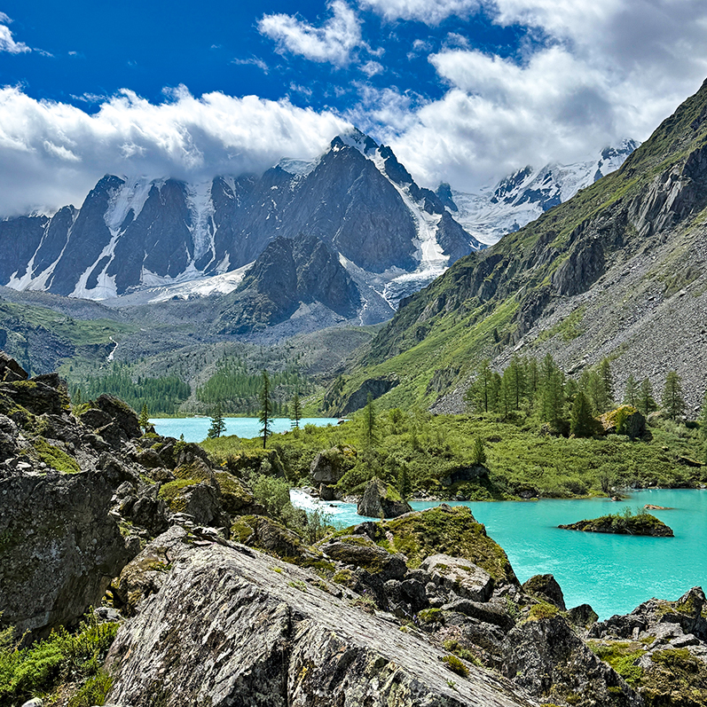 Тур на Шавлинские озёра налегке (с конным сопровождением) (53/128)