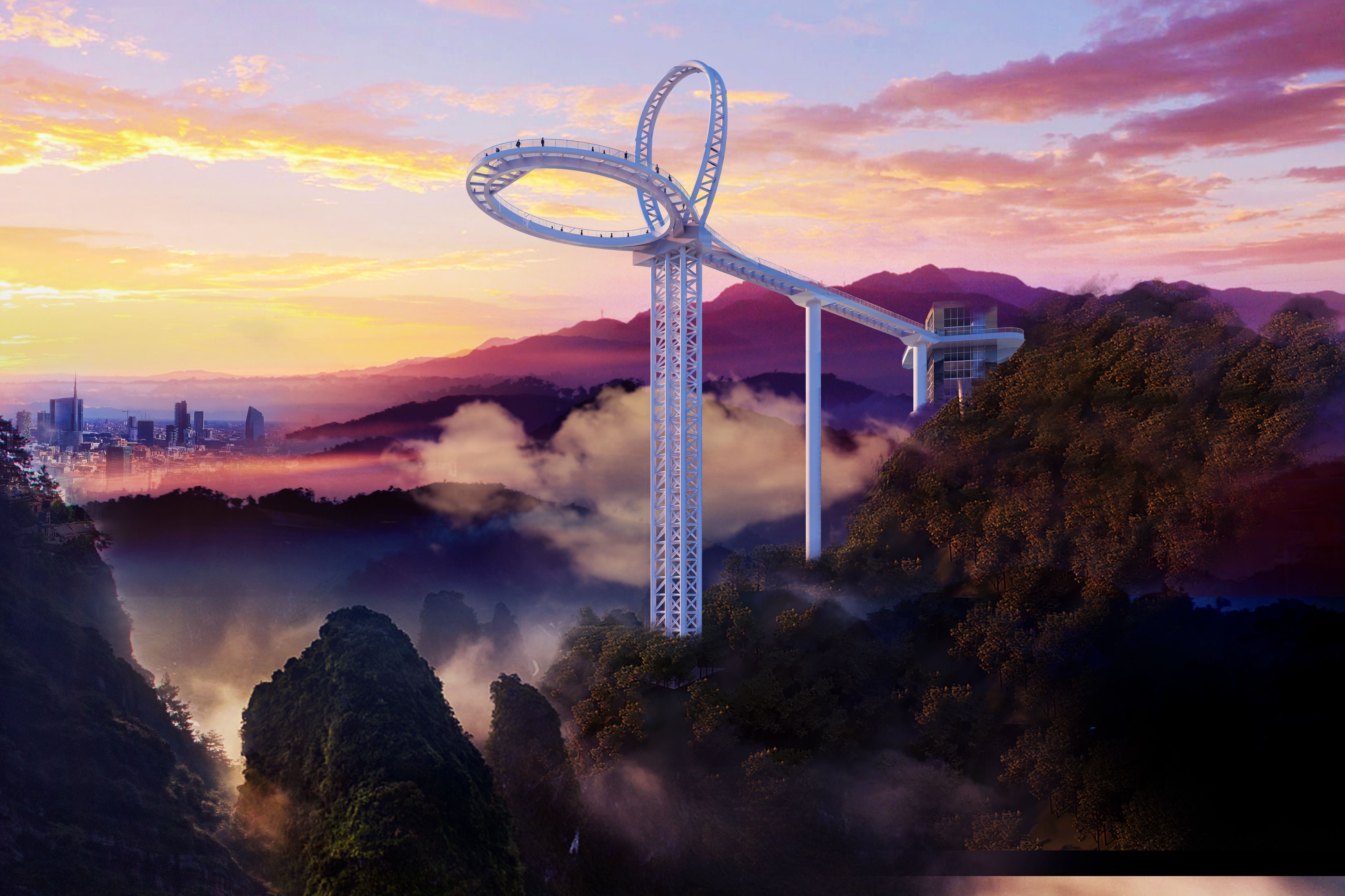 Природа под Гуанчжоу: водопад и Sky Walk