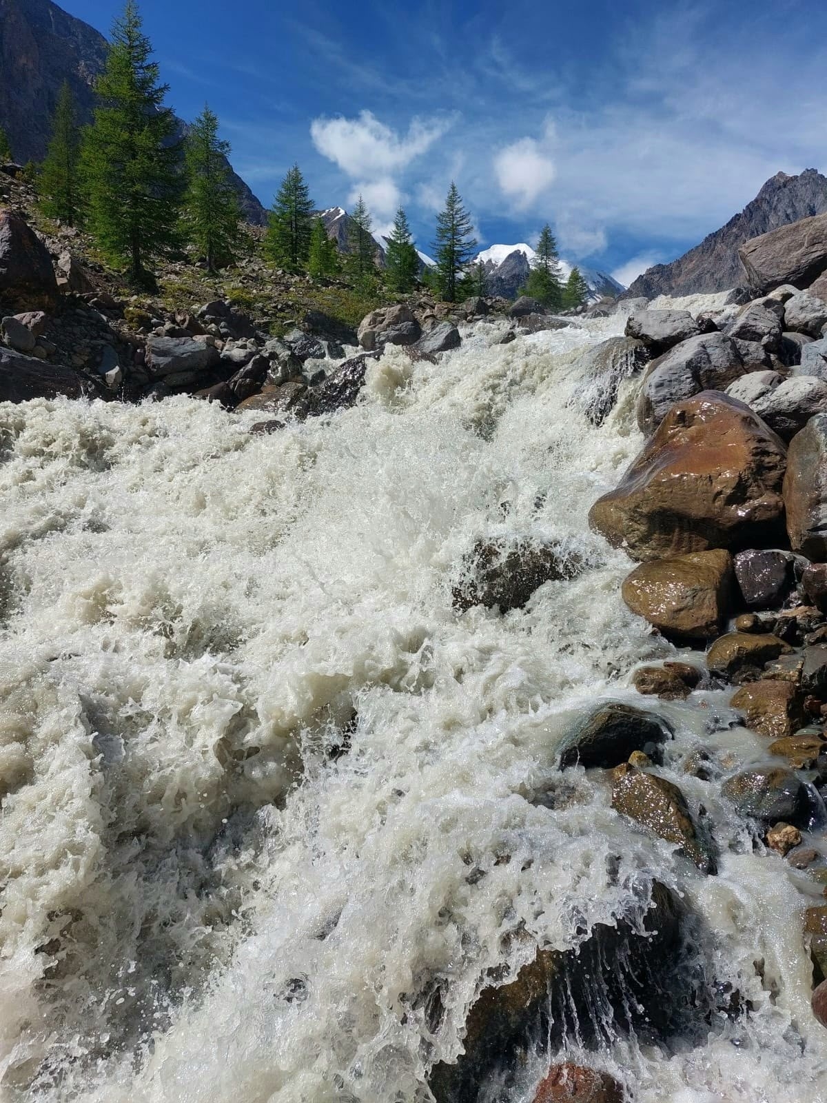 Серебро Алтая, треккинг без рюкзаков к ледникам Актру. (14/36)