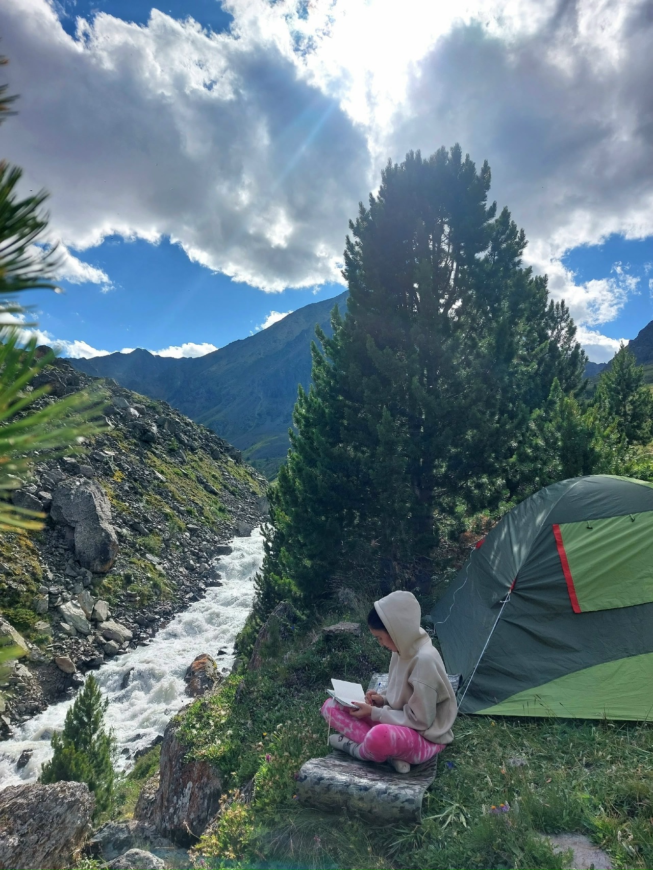 Изумруды Алтая, поход с вьючными лошадьми на Каракабакские озера (16/36)
