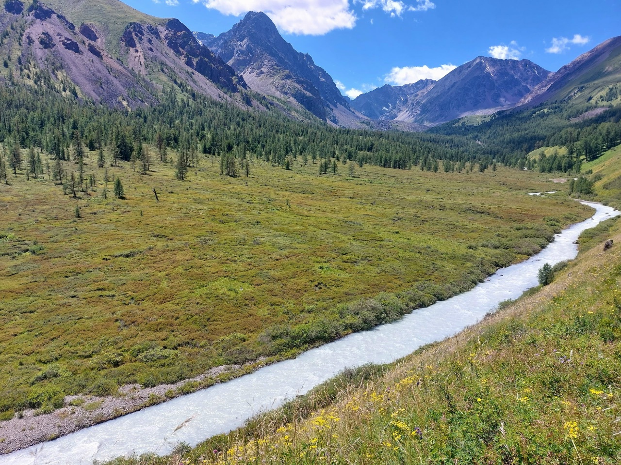 Изумруды Алтая, поход с вьючными лошадьми на Каракабакские озера (3/36)