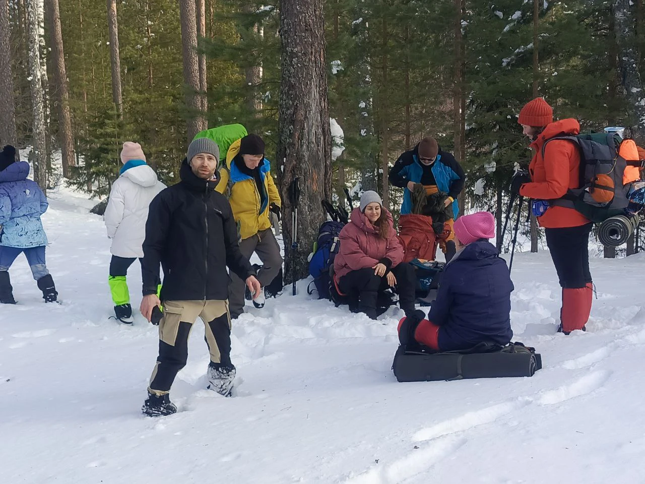 Лед и пламя. Поход с шатром в зимний лес Ленобласти (16/22)