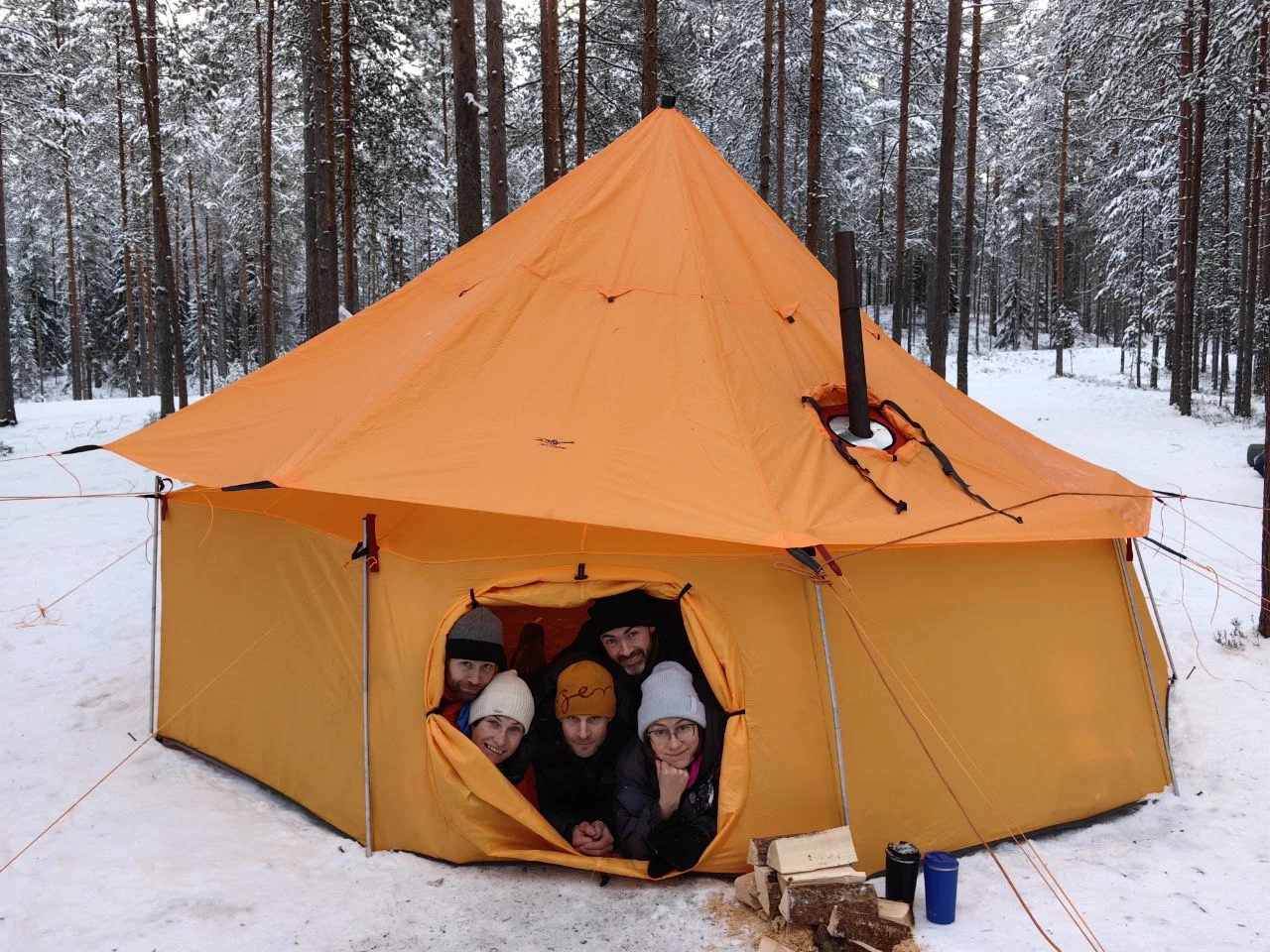 Лед и пламя. Поход с шатром в зимний лес Ленобласти (10/22)