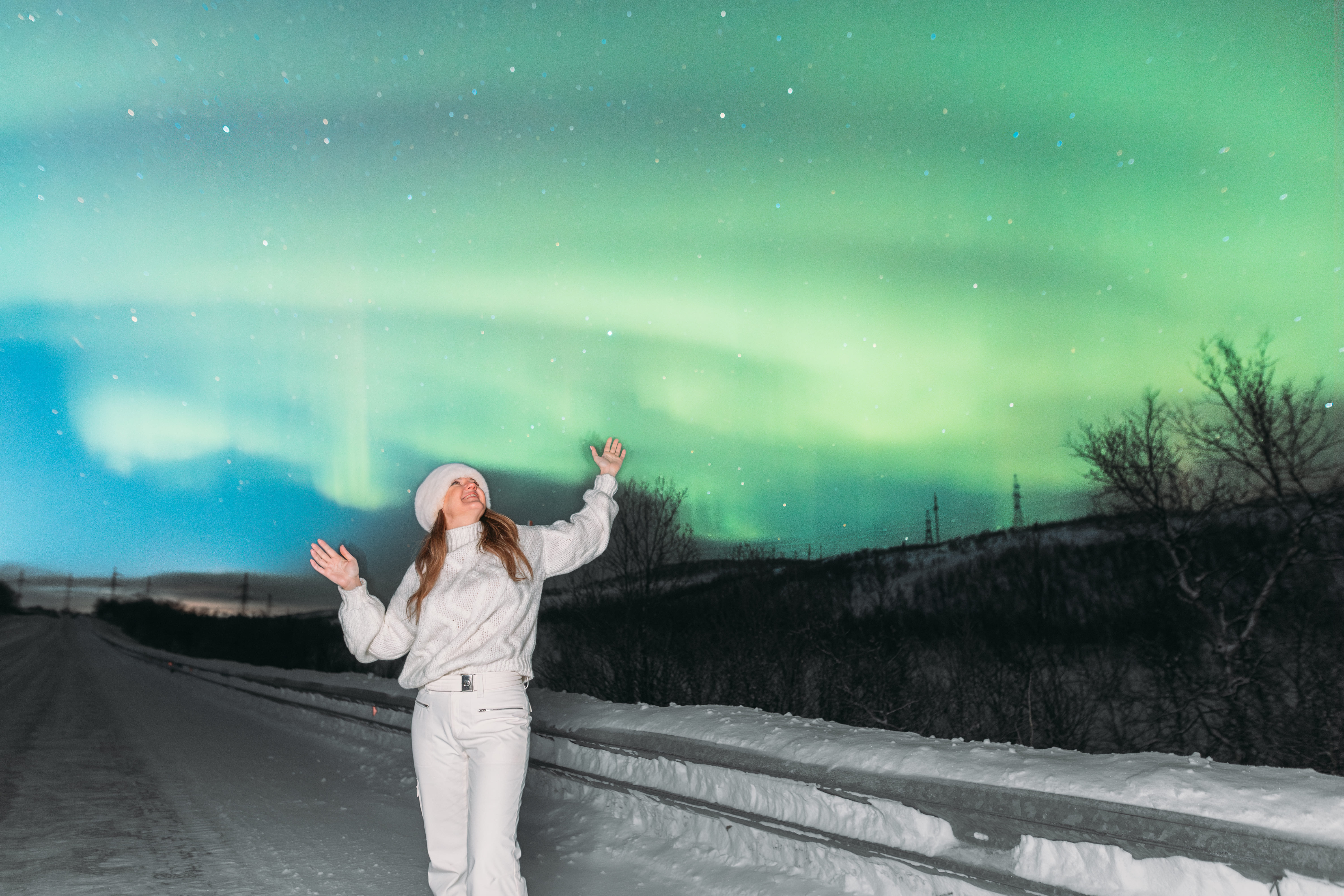 Айсфлоатинг, снегоходы, северное сияние. Комфорт тур до 7 чел. Хибины. (21/37)