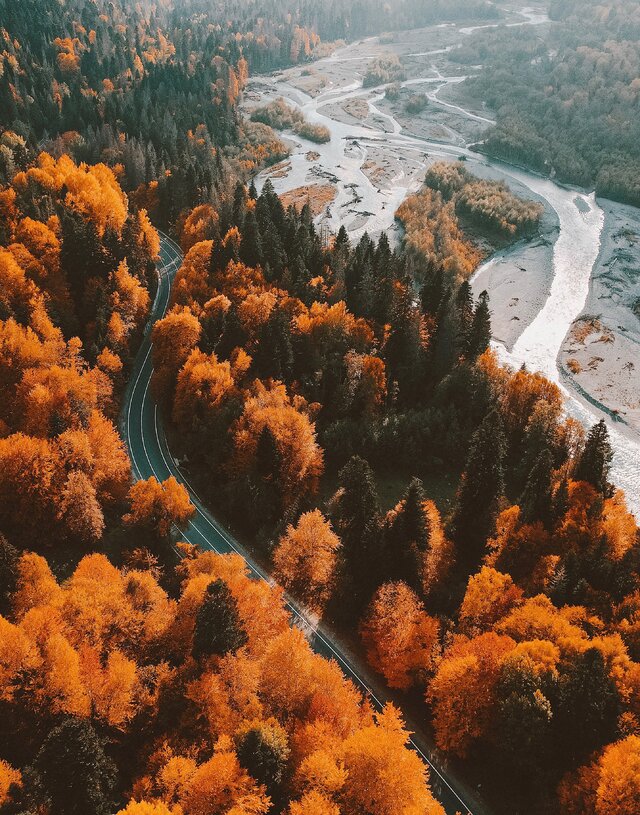 Кавказская Швейцария. Золотая осень в Домбае