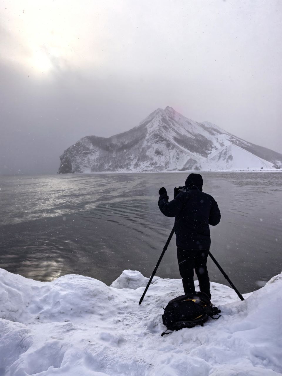 Бухта Тихая, Клоковский водопад и ворота тории — зимняя сказка на джипе (5/7)