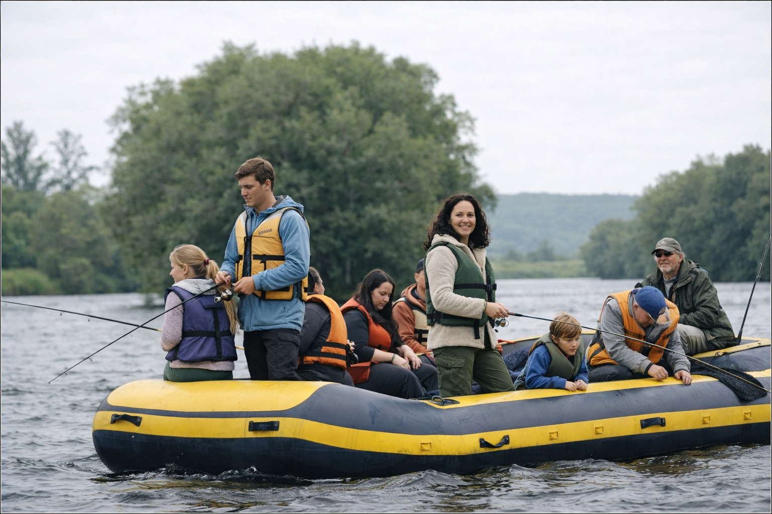 Сплав по реке Быстрая с рыбалкой