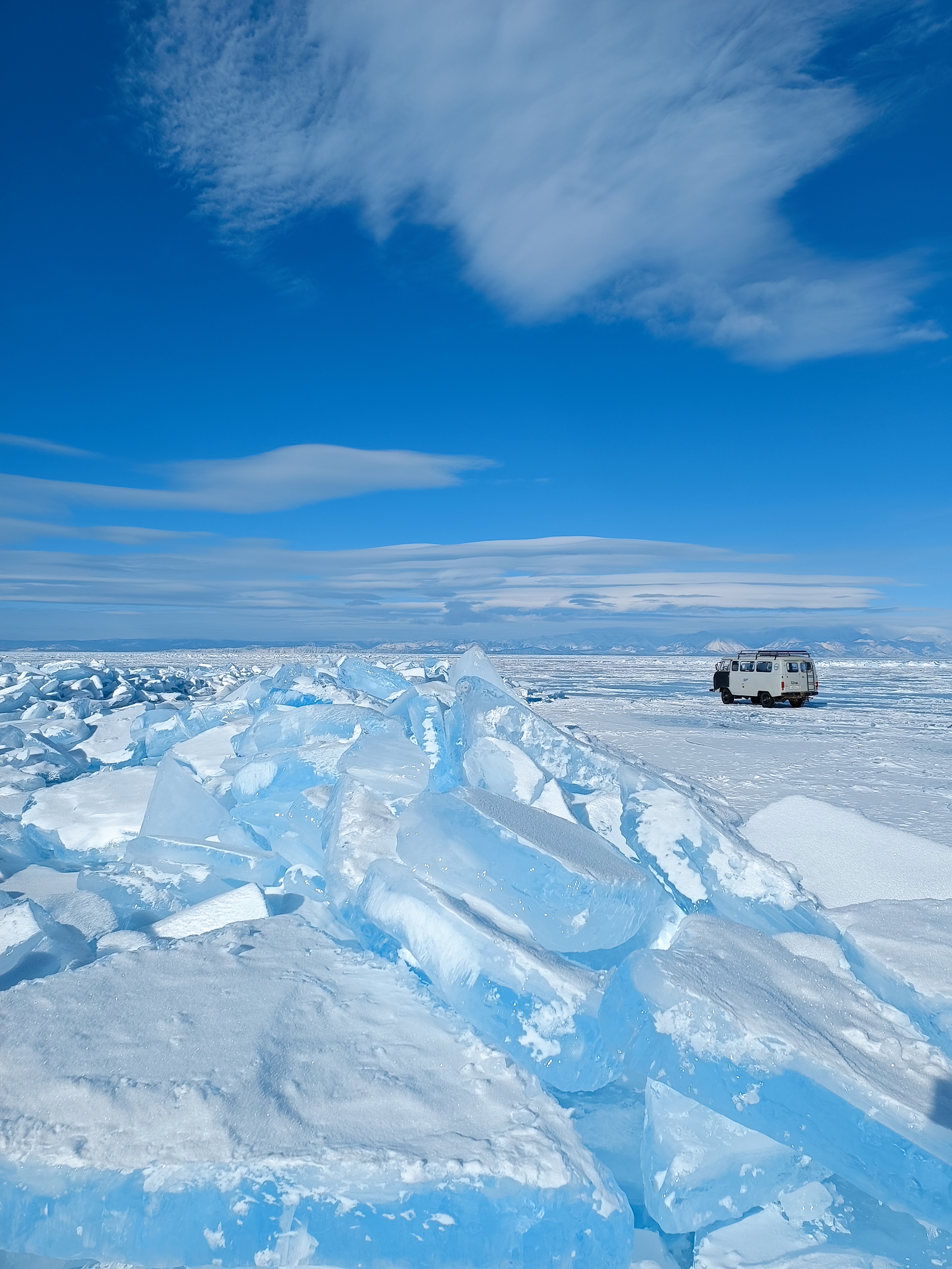 Остров Ольхон, пересечение Байкала