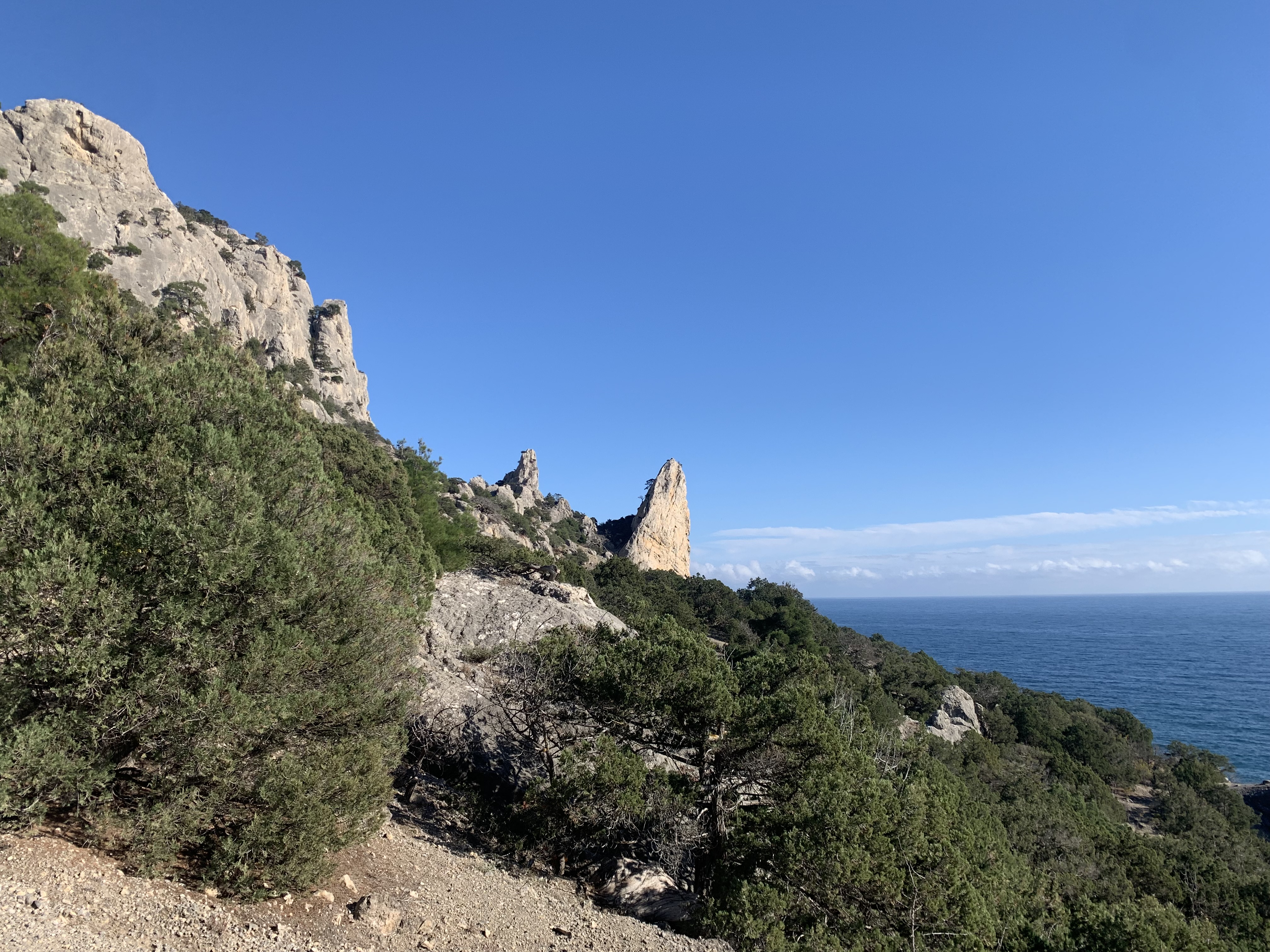 Прогулки по долинам Крыма. Восхождение на гору Сокол. Тренировки по скалолазанию. (93/128)