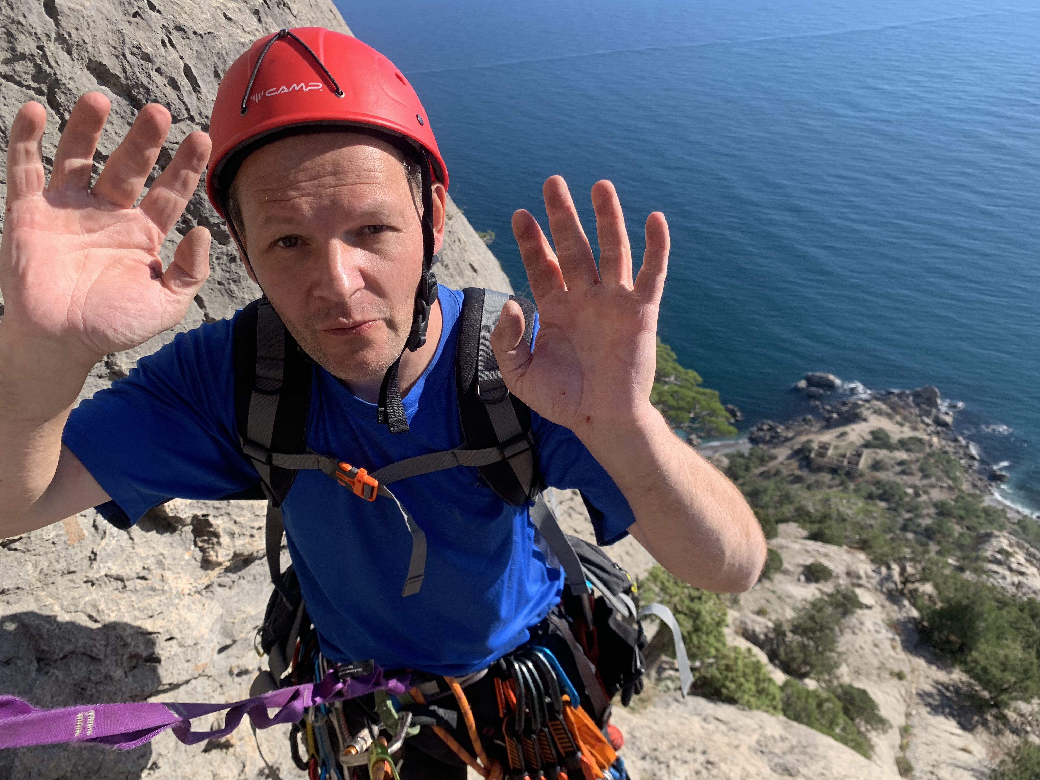 Прогулки по долинам Крыма. Восхождение на гору Сокол. Тренировки по скалолазанию. (60/128)