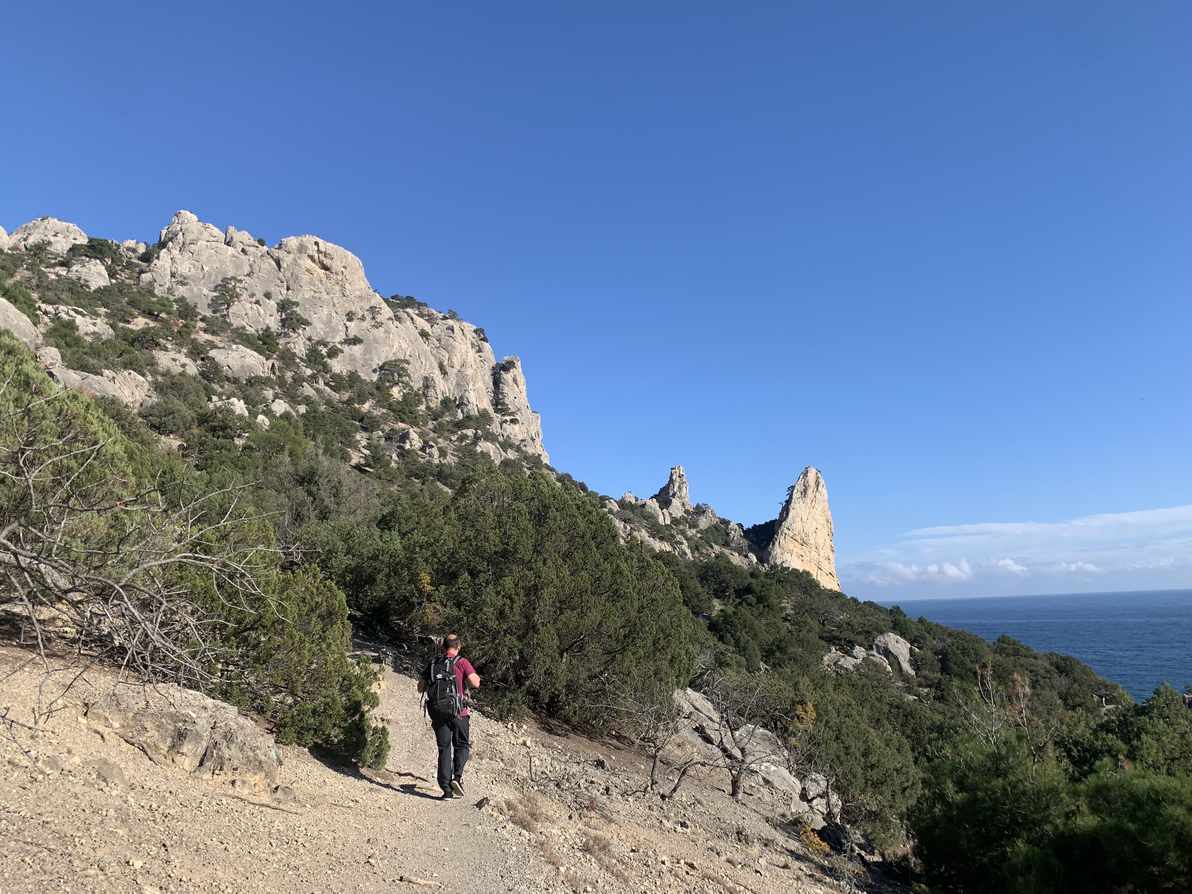 Прогулки по долинам Крыма. Восхождение на гору Сокол. Тренировки по скалолазанию. (92/128)