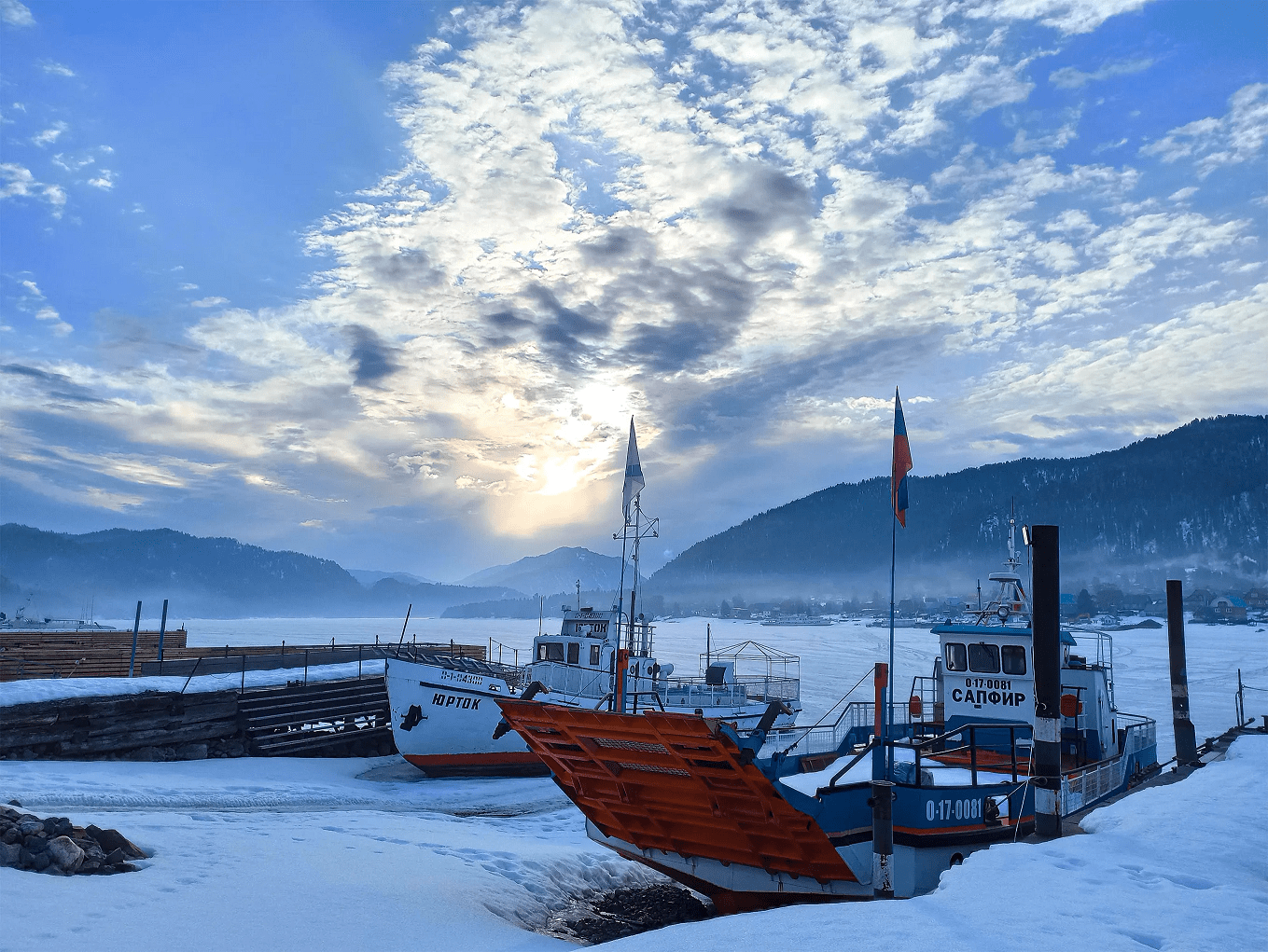 Велотур Зимний Горный Алтай. Телецкое озеро