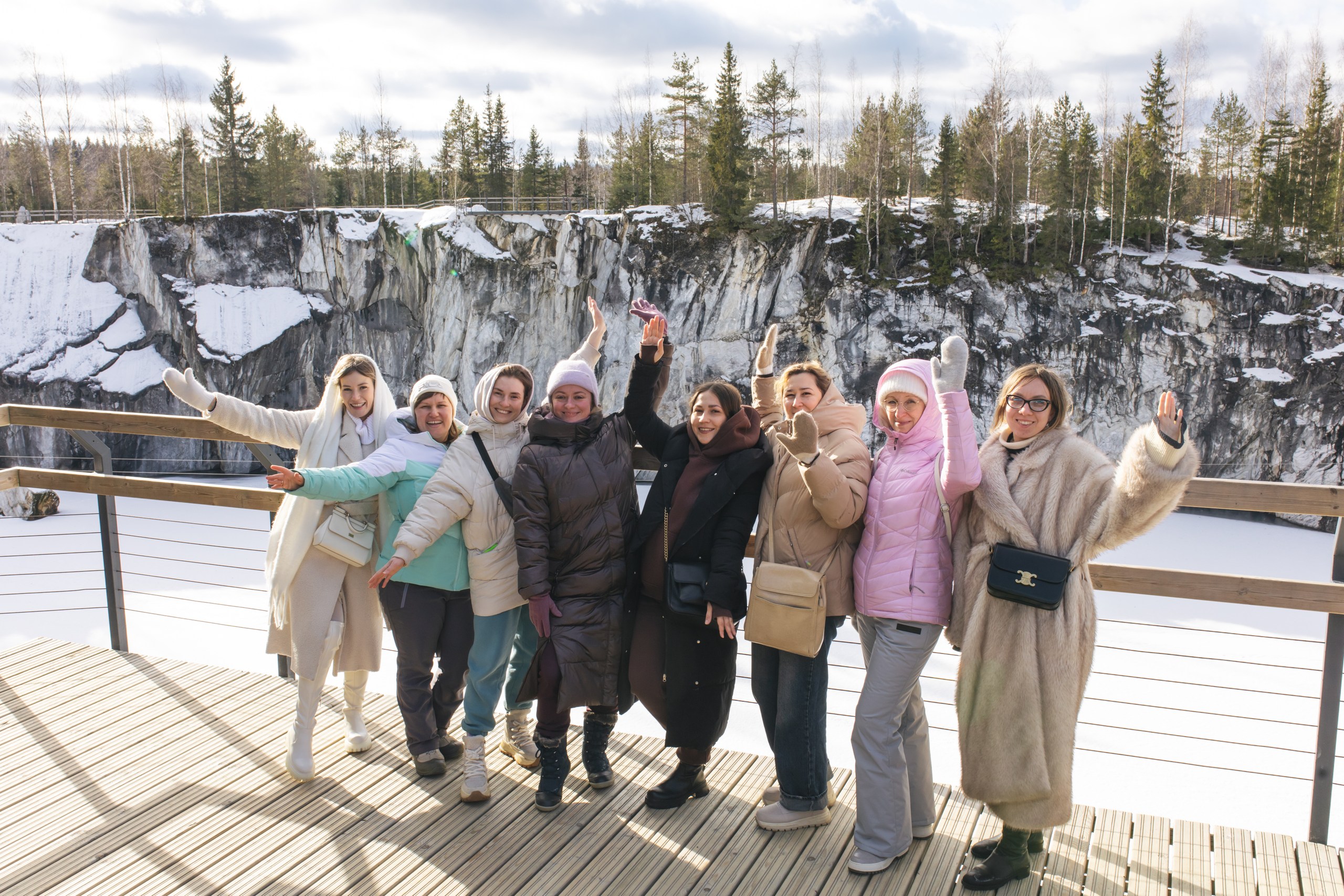 Ладожские просторы: от замёрзших шхер до Мраморного каньона