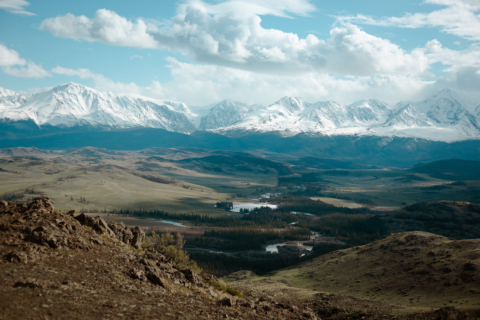 Знакомство с Алтаем 2026 - Гейзерное озеро, Марс, Чуйский тракт, Катунь, снежные горы (37/44)