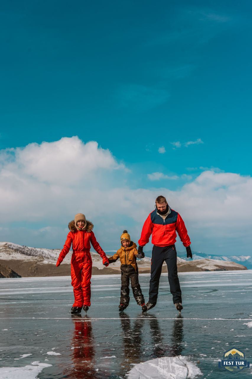 Остров Огой, коньки, поцелуй Байкала