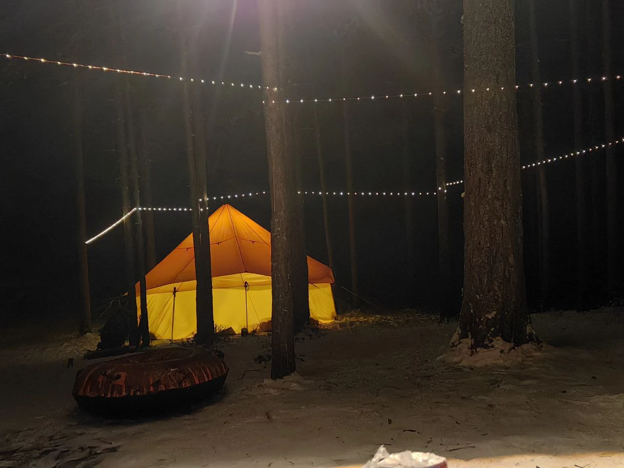 Лед и пламя. Поход с шатром в зимний лес Ленобласти (22/22)