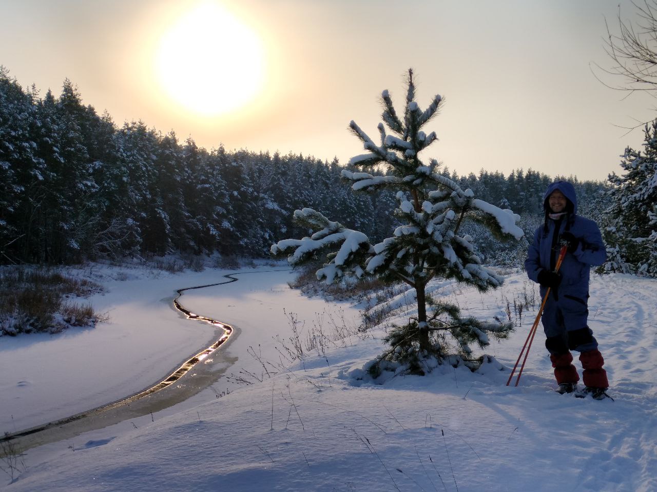 Замытье. Вдоль реки Медведицы на лыжах. (9/26)
