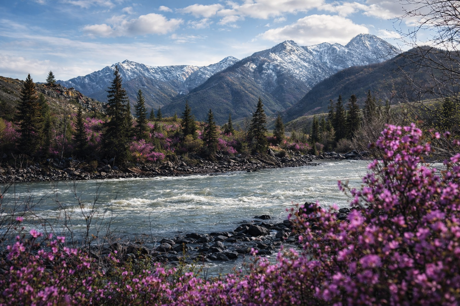 Цветение маральника