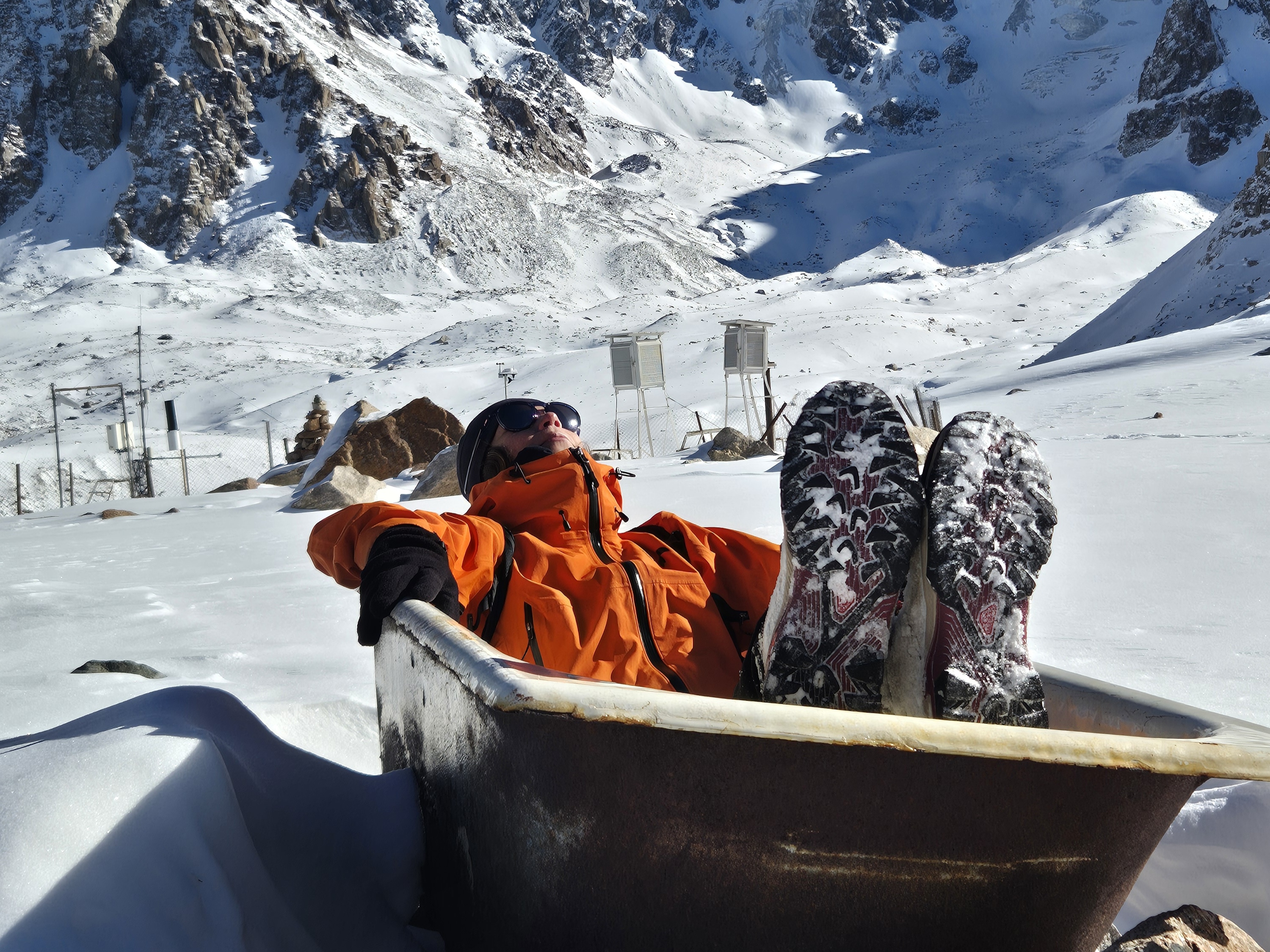 Поход на гляциологическую станцию Т1 на высоте 3450м. н.у.м.