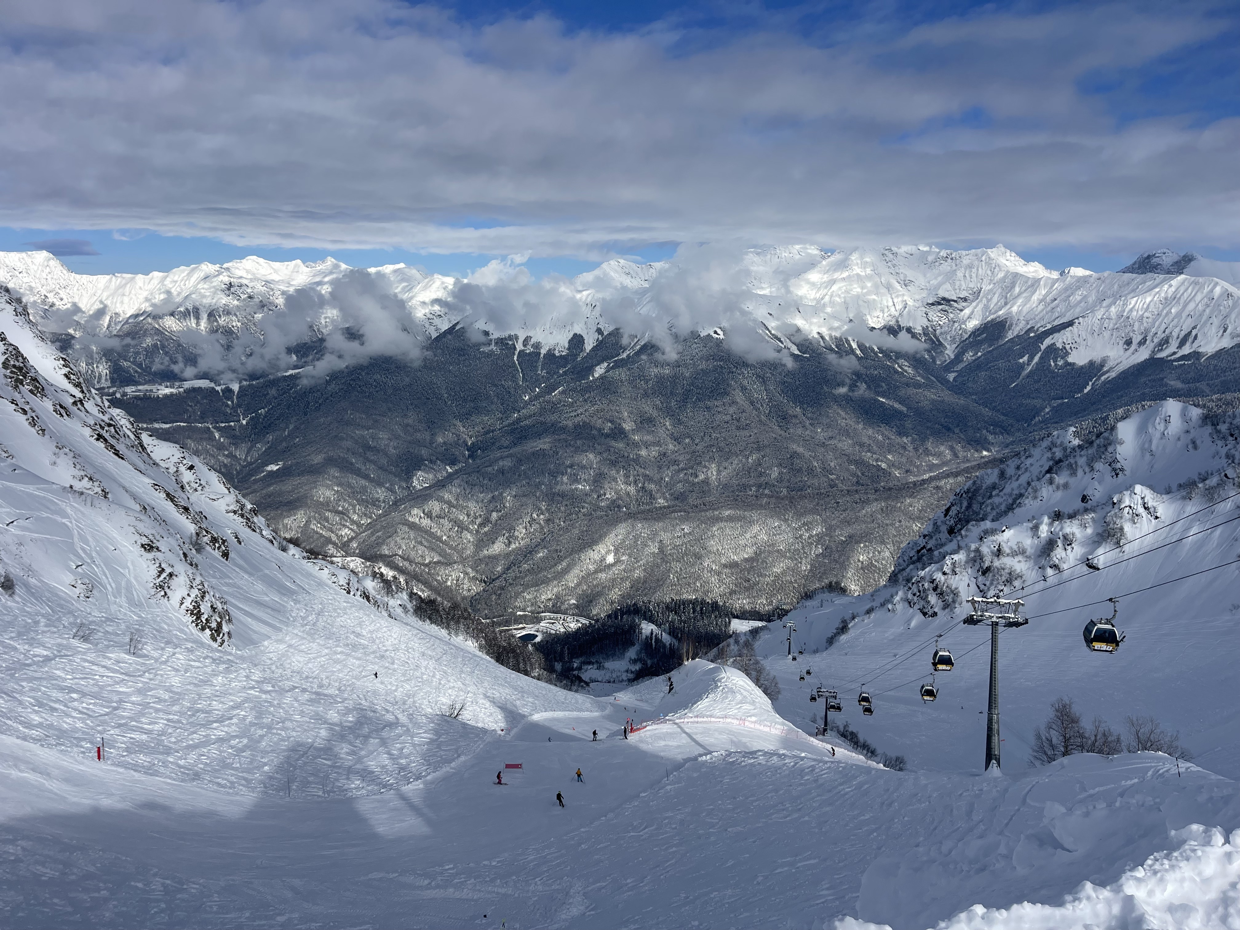 Катание с Гидом на горнолыжных курортах Красной Поляны (5/7)