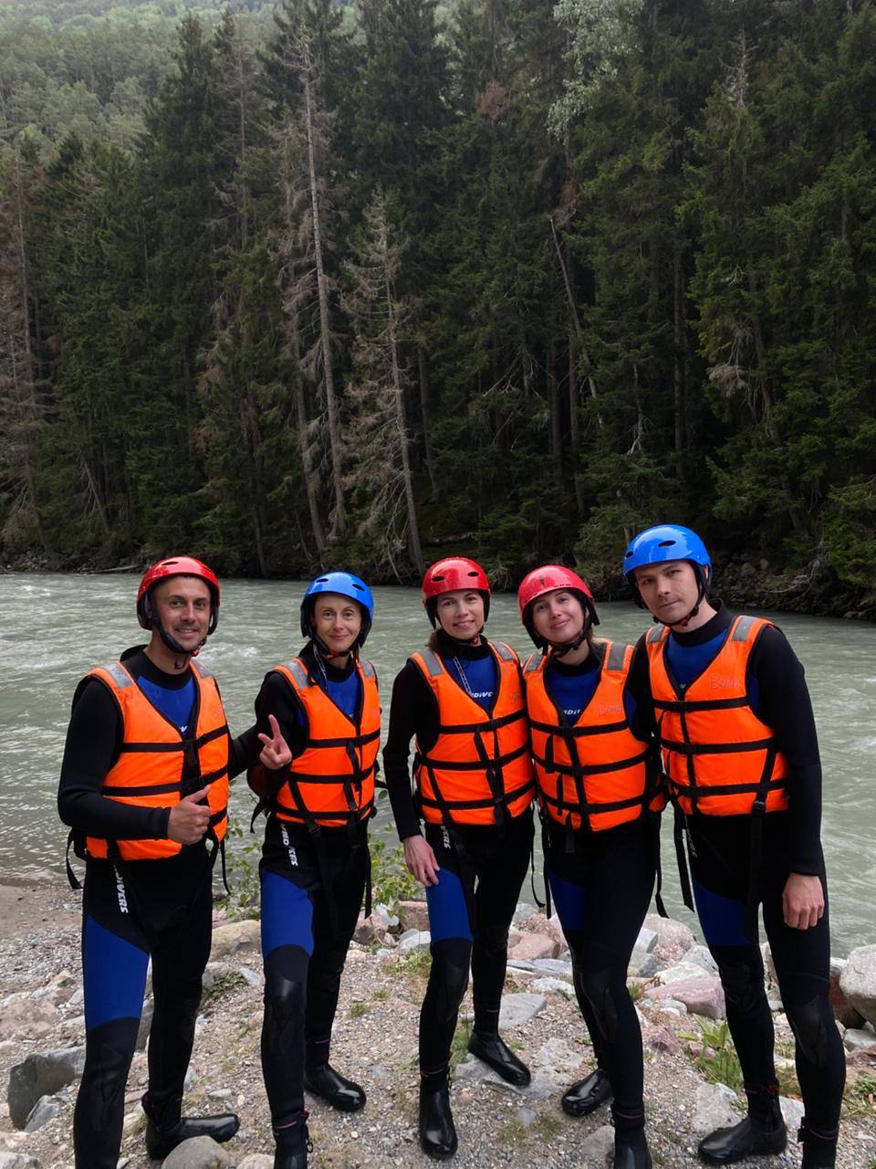 Водопад Баритовый и рафтинг