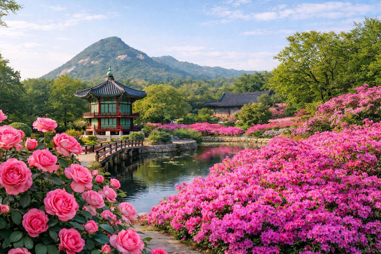 Южная Корея на майские. Путешествие во время цветения роз и азалий (1/33)