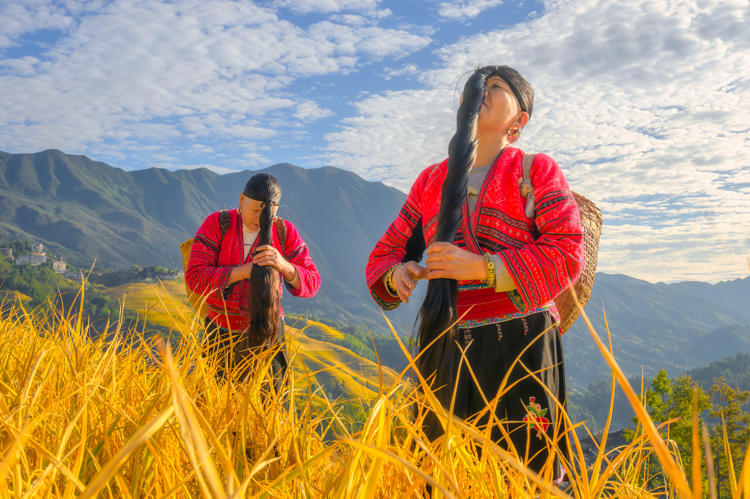 Река Ли (Li River) - селение Дажай (Dazhai)