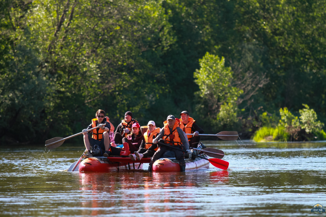 Сплав по красивейшей реке в солнечной Башкирии - Юрюзань.